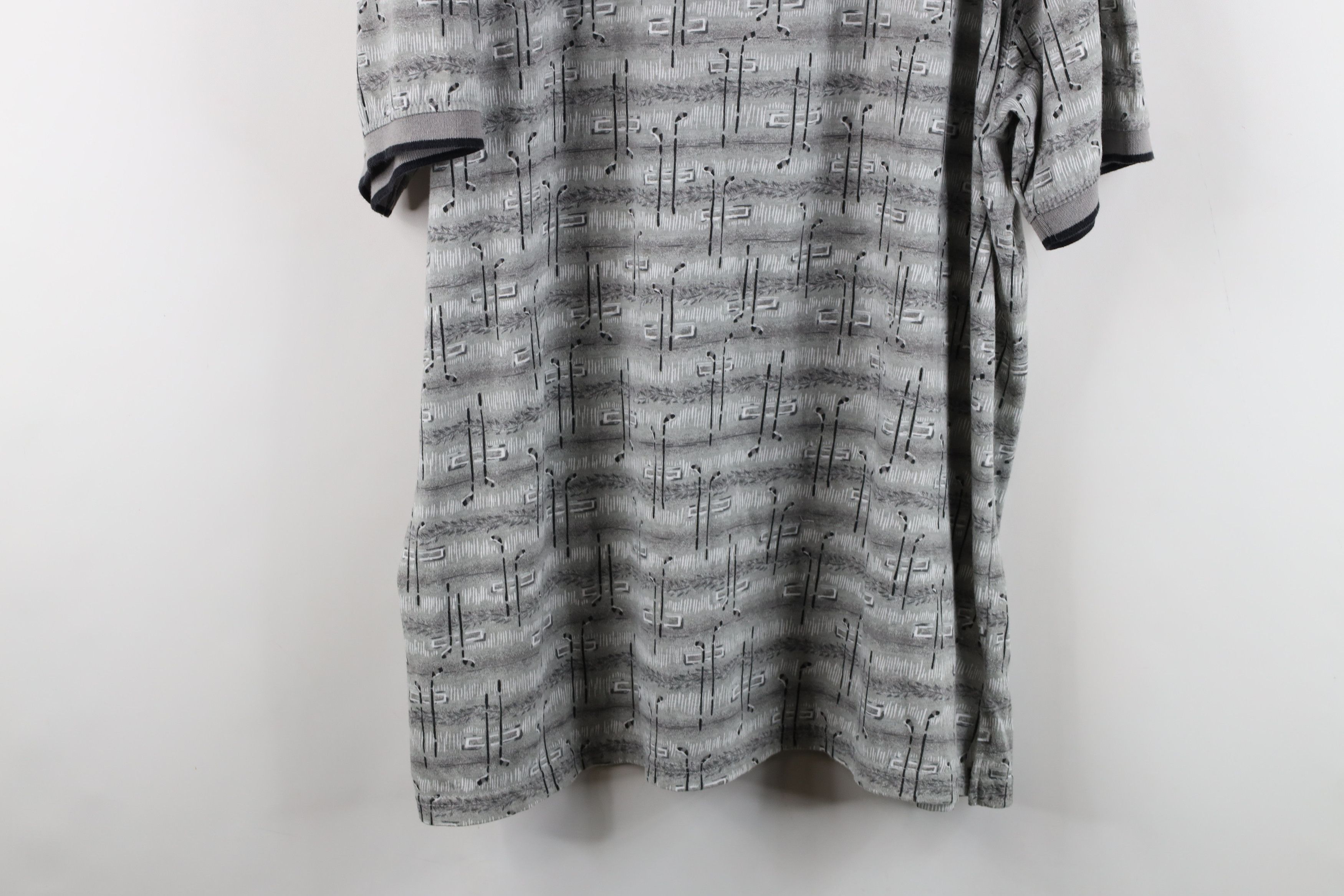 Vintage Vintage 90s Streetwear All Over Print Collared Polo Shirt Size US XL / EU 56 / 4 - 10 Thumbnail