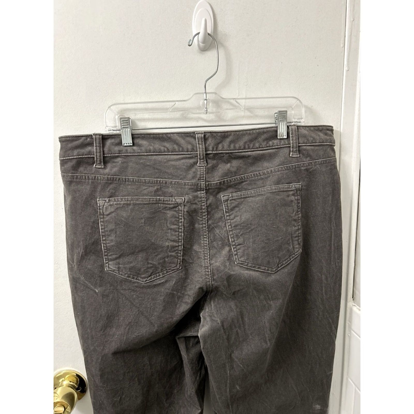 Talbots Talbots Corduroy Straight Leg Pants Womens 16W 40x30 Grey Stretch Trousers Pants Dress Pants Classic Workwear Mens? Size 38" / US 16 / IT 52 - 6 Thumbnail