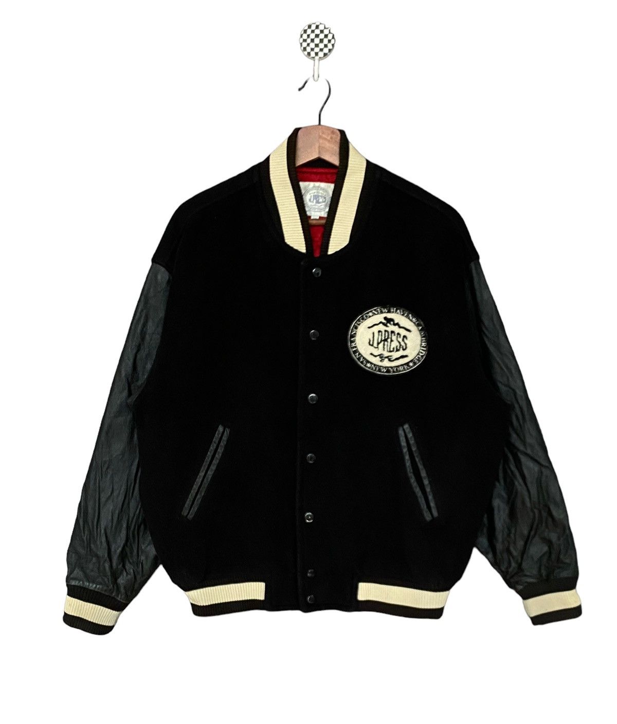 Japanese Brand × Vintage Vintage Japanese Brand J Squeeze Varsity Jacket 1990s Size US L / EU 52-54 / 3 - 2 Thumbnail