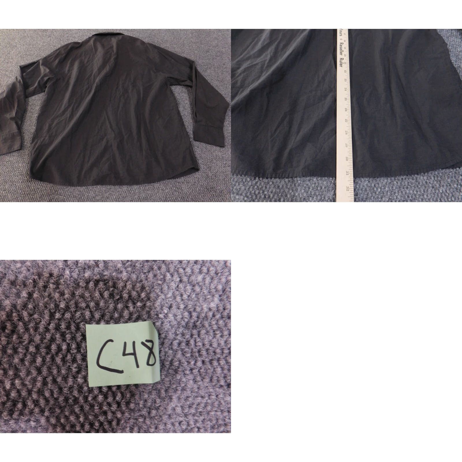 Enyce Enyce Shirt XL gray mens button-up retro pockets long sleeve Size US XL / EU 56 / 4 - 8 Thumbnail