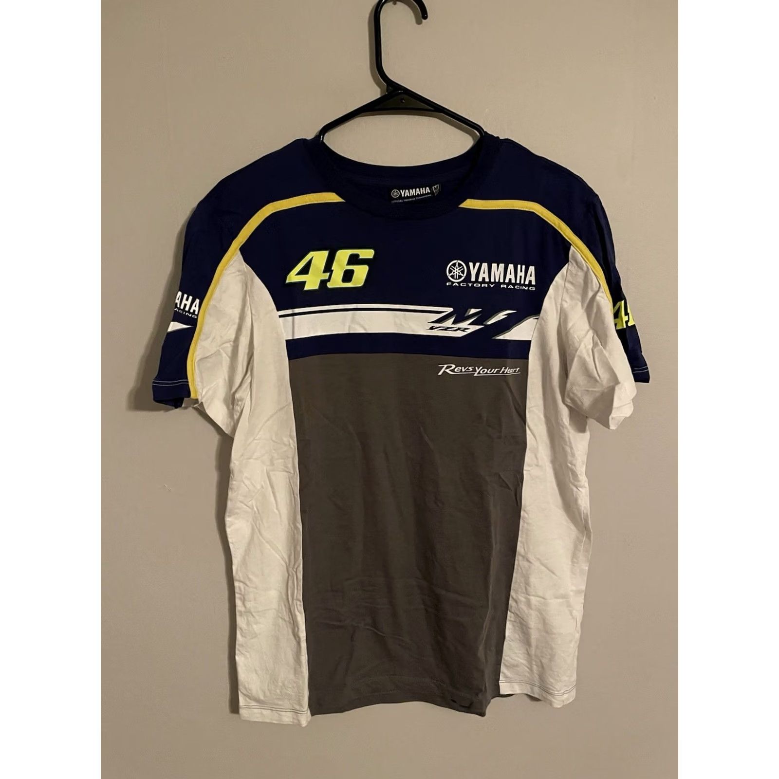 Yamaha Yamaha Factory Racing The Doctor Valentino Rossi 46 Motorcycle T-Shirt - Men’s M Shirt | Multicolor | Short Sleeve | Regular Fit Size US M / EU 48-50 / 2 - 3 Thumbnail