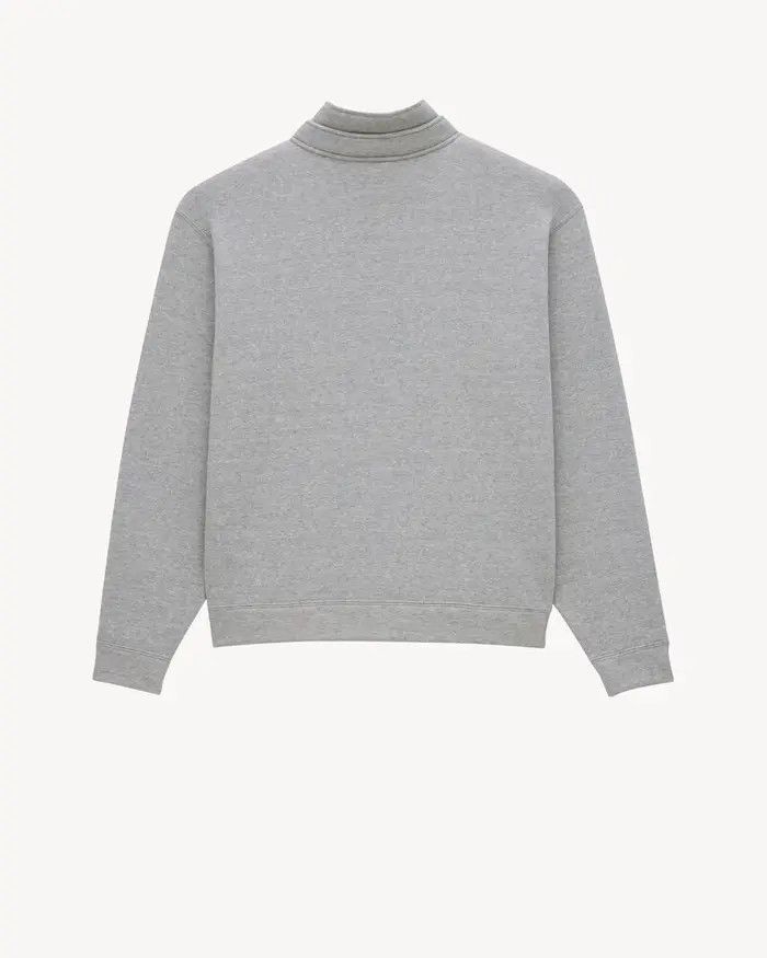 Saint Laurent Paris oc11z1225 795387 High-Neck Sweatshirt & Hoodie in Gris Chine Size US XXL / EU 58 / 5 - 2 Thumbnail