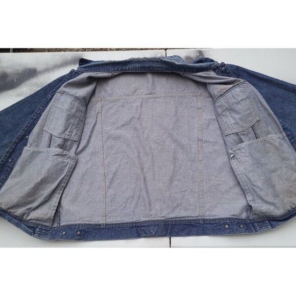 Rocawear Vintage Rocawear Denim Trucker Jacket 90s Leather Patch Size US XXL / EU 58 / 5 - 7 Thumbnail