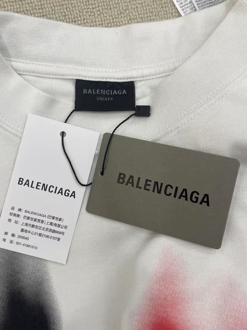 Balenciaga Balenciaga Letter Heart Printed Short Sleeve T-Shirt, Loos Size US XS / EU 42 / 0 - 4 Thumbnail