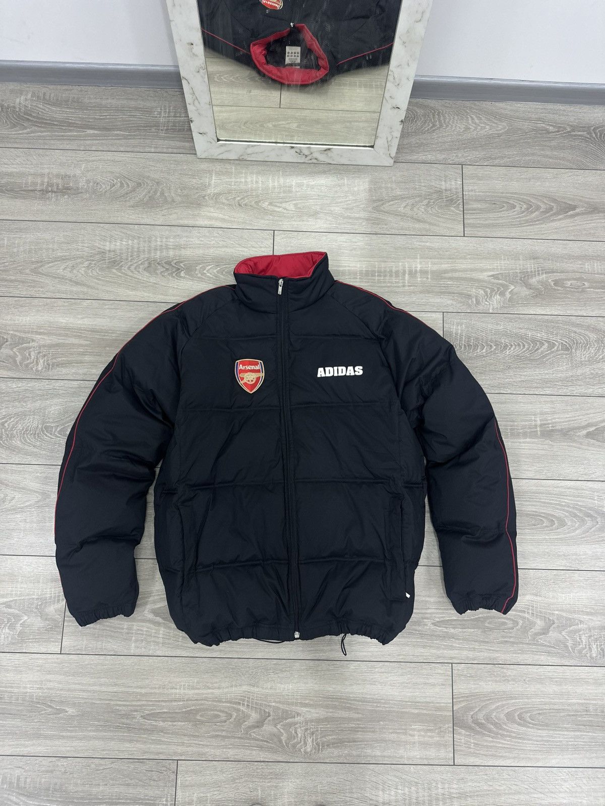 Adidas Adidas Vintage 2005s Arsenal Puffer Down Jacket Soccer Size US XL / EU 56 / 4 - 5 Thumbnail