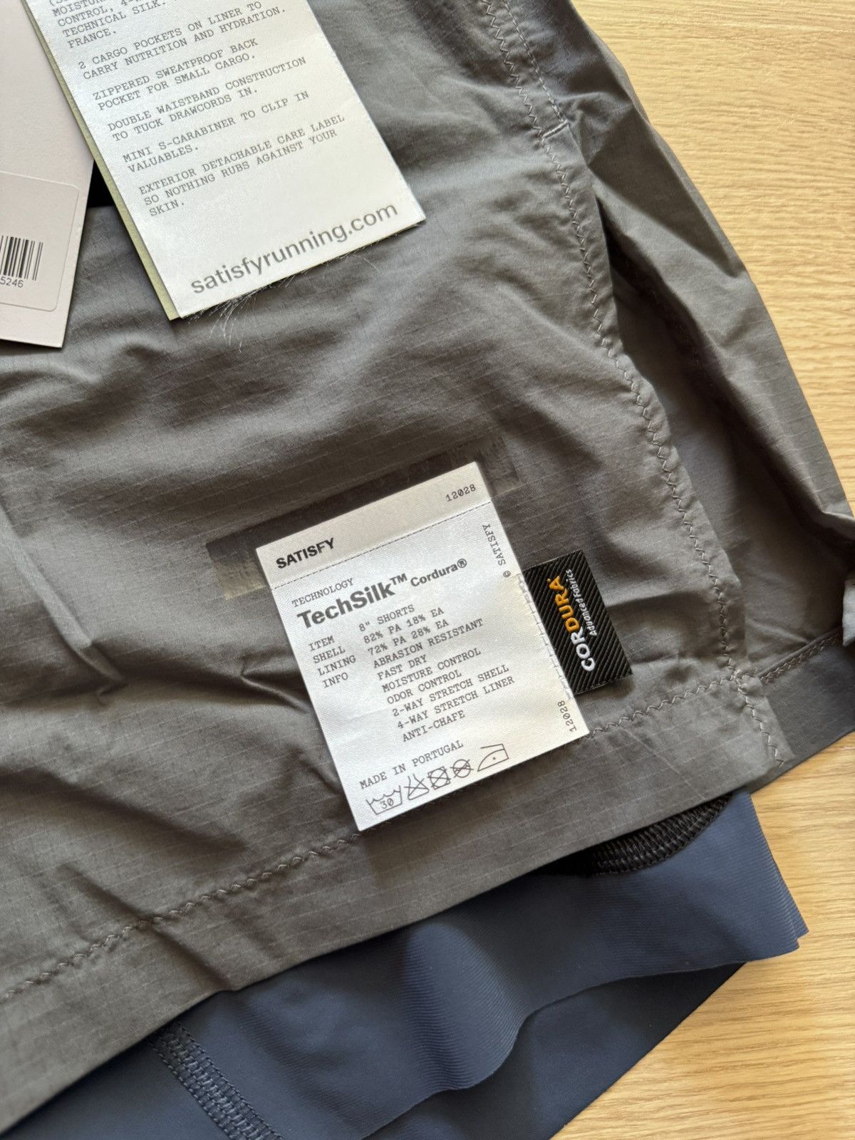 Satisfy Satisfy Running TechSilk Cordura 8” Shorts Size US 34 / EU 50 - 4 Thumbnail