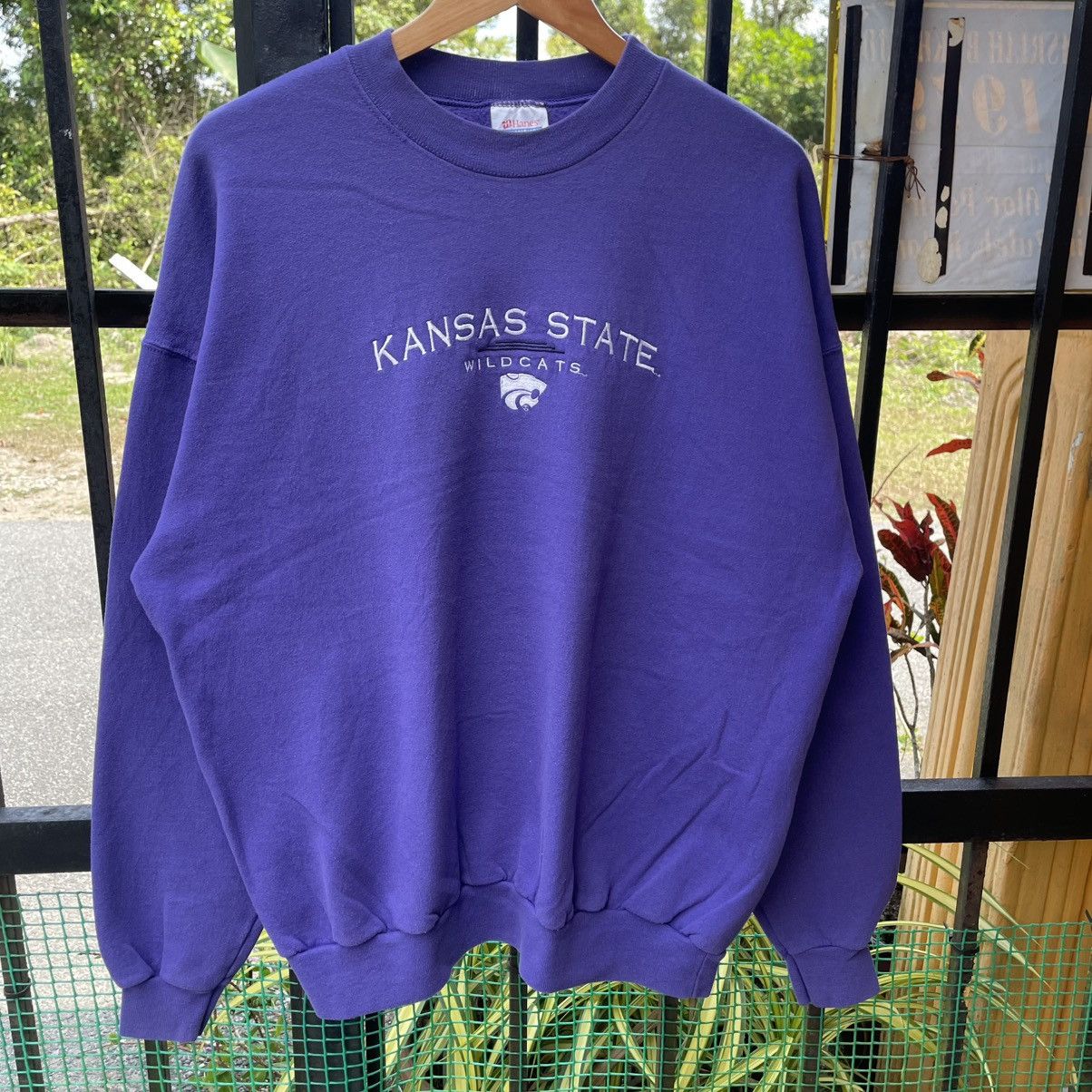 Vintage 🔥Vintage 90s Kansas State Wildcat Center Logo Sweatshirts Size US L / EU 52-54 / 3 - 5 Thumbnail