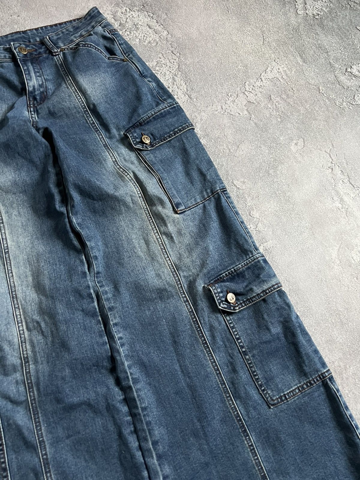 Ed Hardy Ed Hardy X Urban Outfitters Cargo Dragon Logo Denim Jeans S Size US 34 / EU 50 - 7 Thumbnail