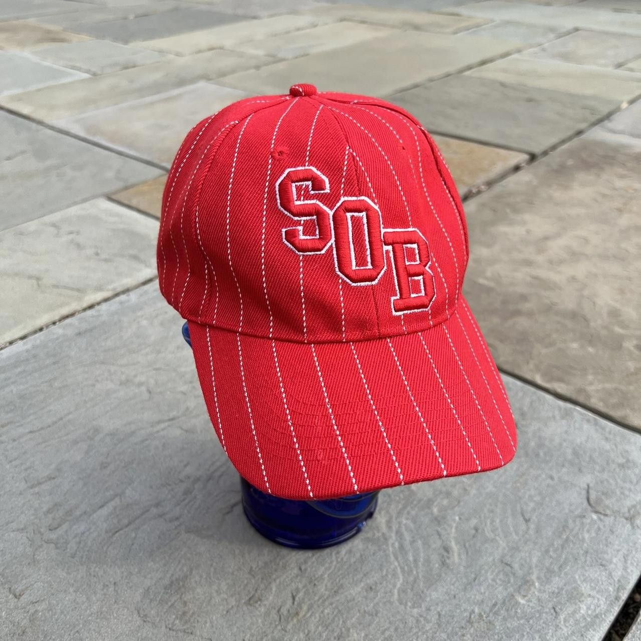 Other South of the Border Red Pinstripe SOB Strap-back Hat Size ONE SIZE - 2 Thumbnail