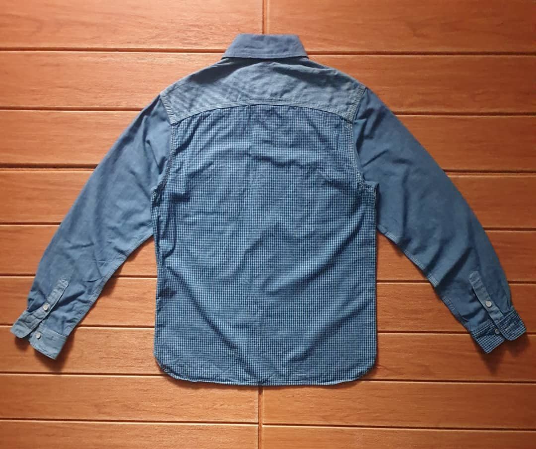 Japanese Brand 💥Blue trick okayama Japanese Chambray Shirt Size US M / EU 48-50 / 2 - 11 Thumbnail