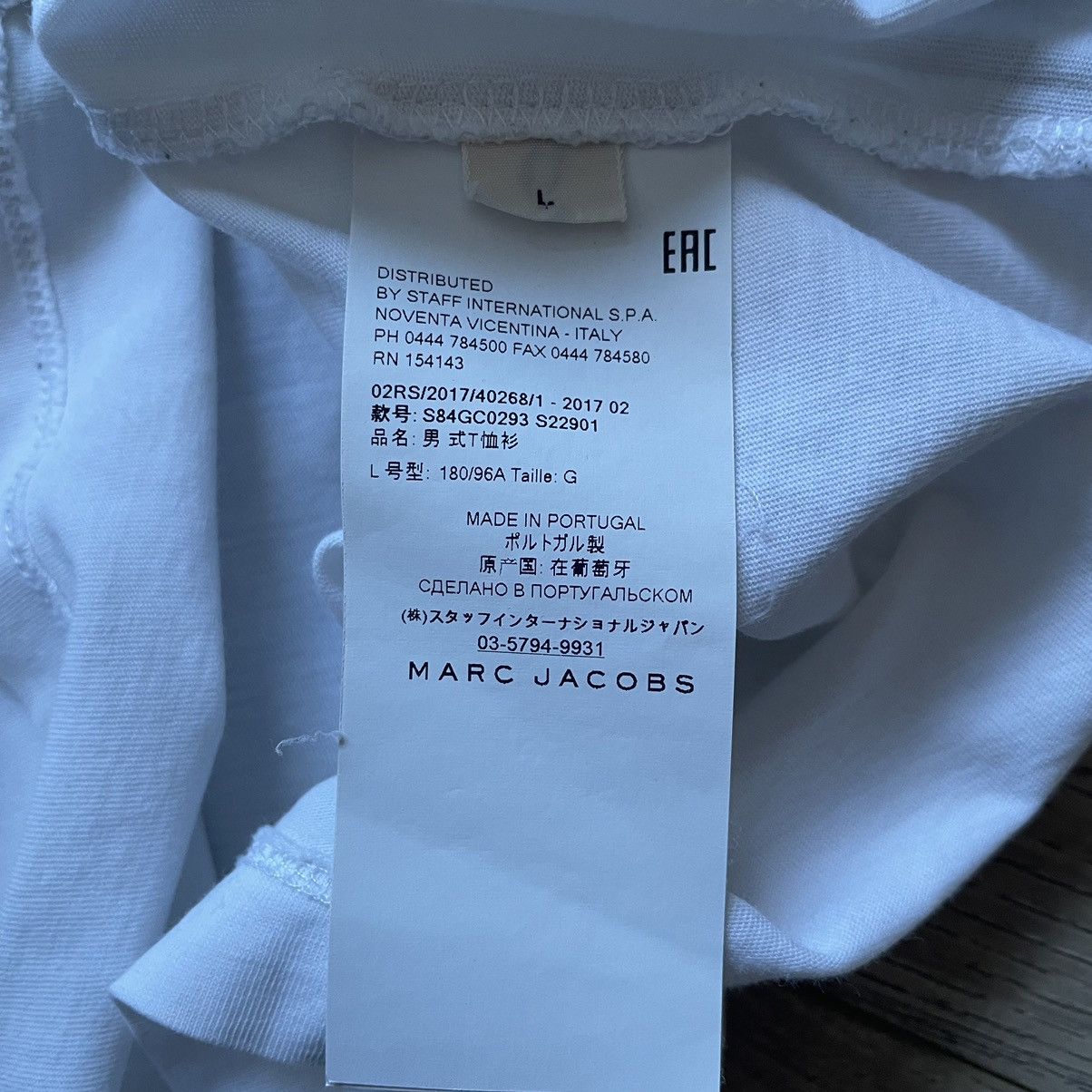 Marc Jacobs Marc Jacobs Embroidered Rat Spellout T Shirt Size US L / EU 52-54 / 3 - 7 Thumbnail