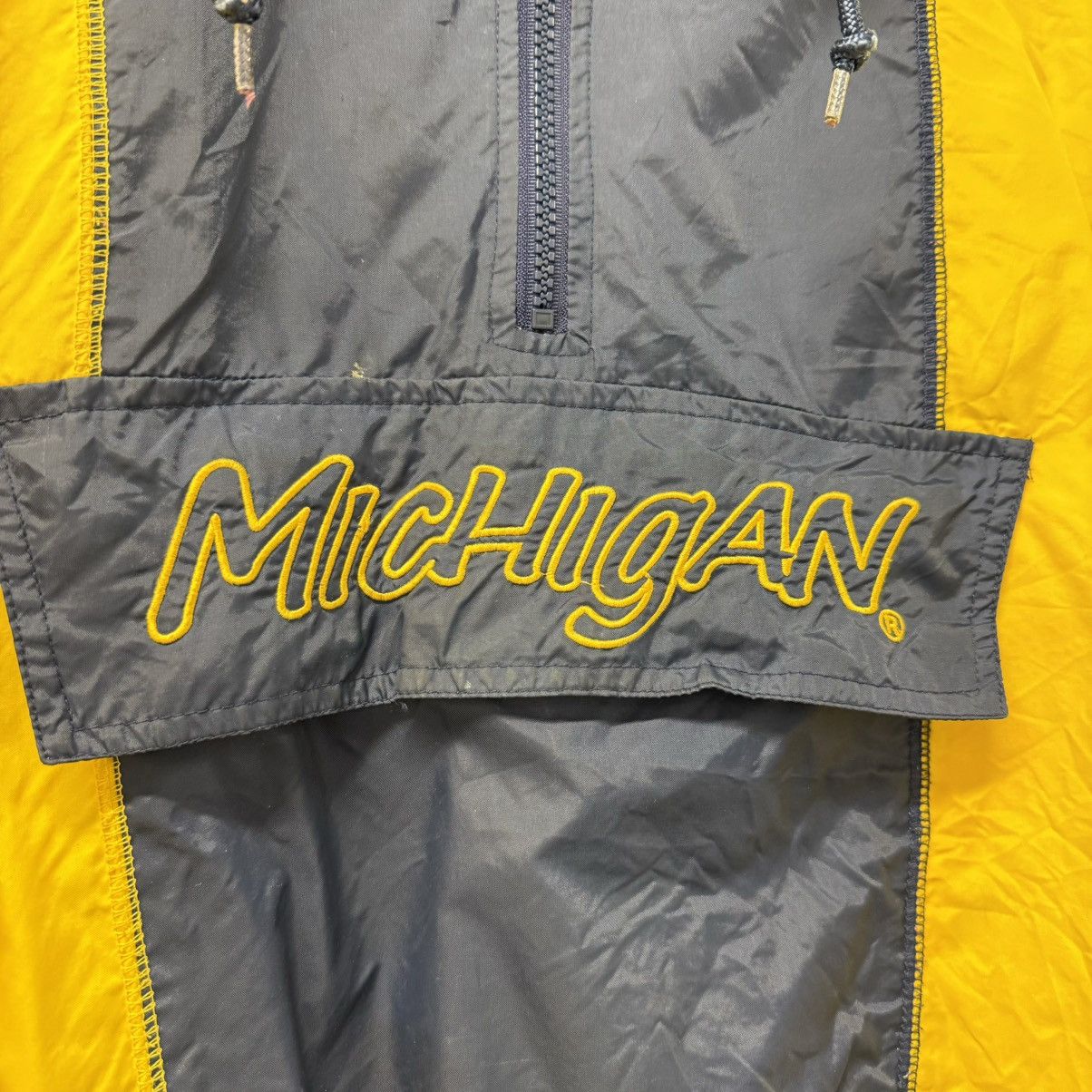 NCAA × Starter × Vintage Vintage 90’s Michigan Wolverine Starter Jacket Size US L / EU 52-54 / 3 - 8 Thumbnail