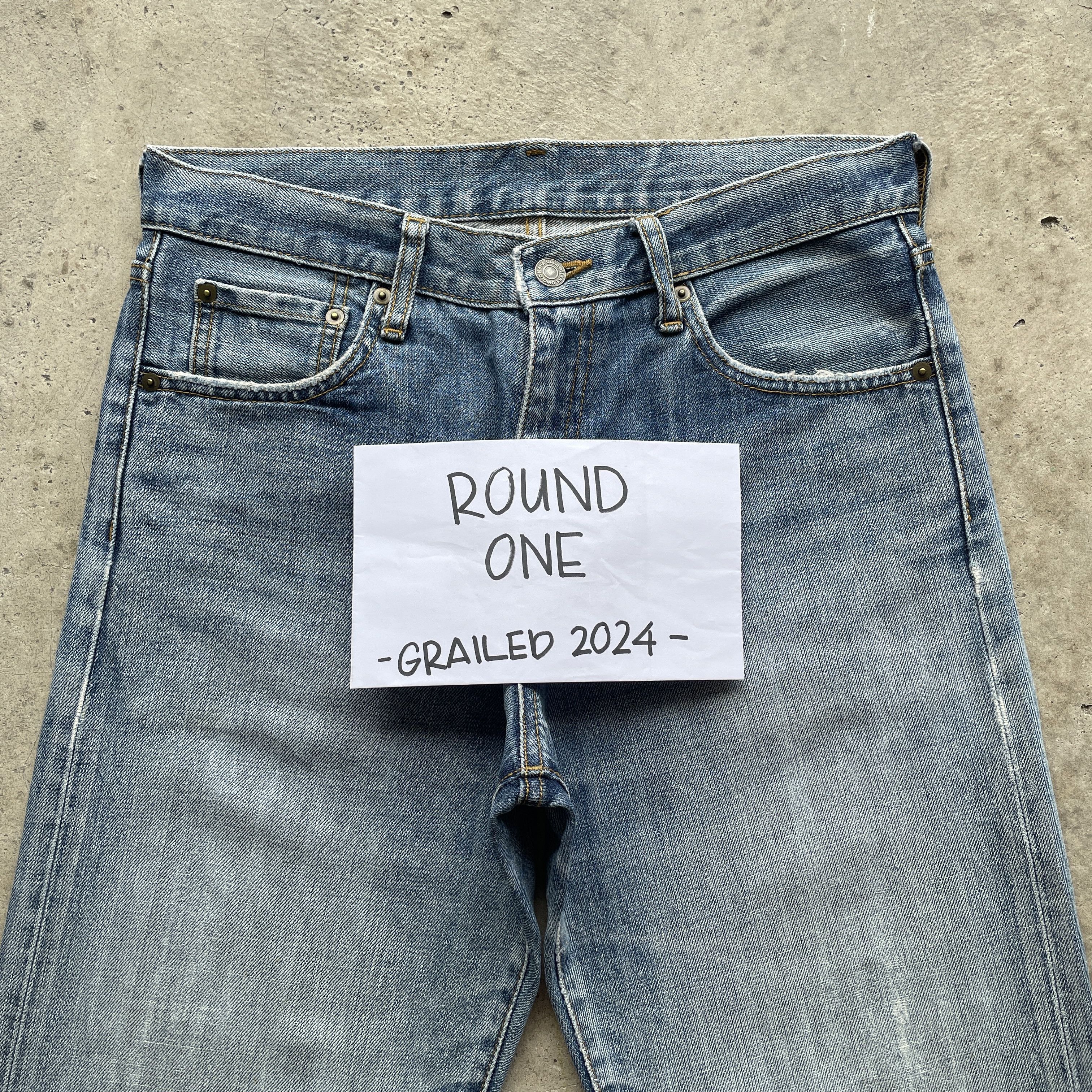 Japanese Brand × Vintage Vintage Japanese Jeans Faded Distressed Denim Pants W31x29.5 Size US 31 - 3 Thumbnail