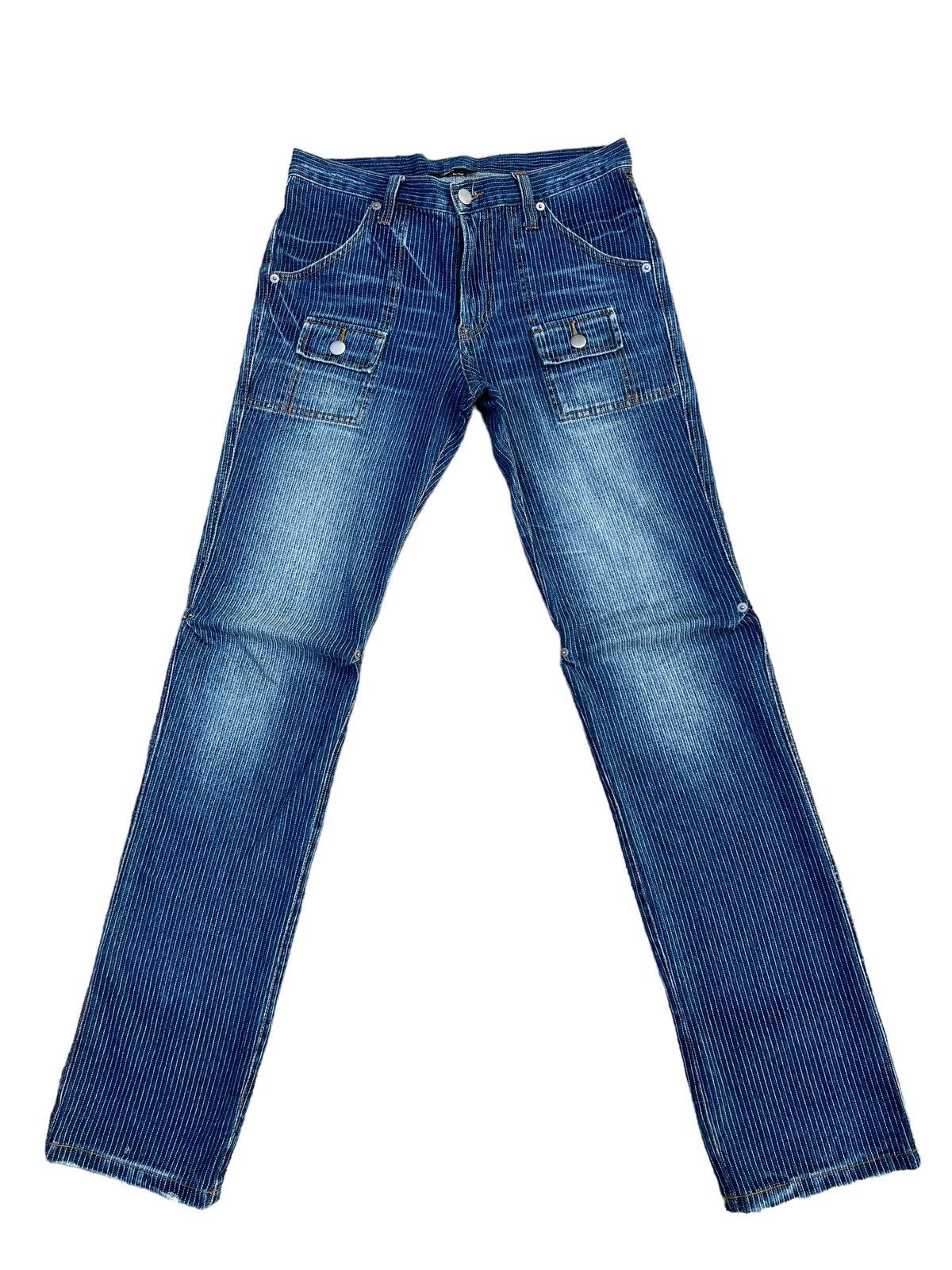 Comme Ca Ism COMME CA COMMUNE X Goldwin Fade Denim Bush Pant Jeans Size US 29 - 1 Thumbnail