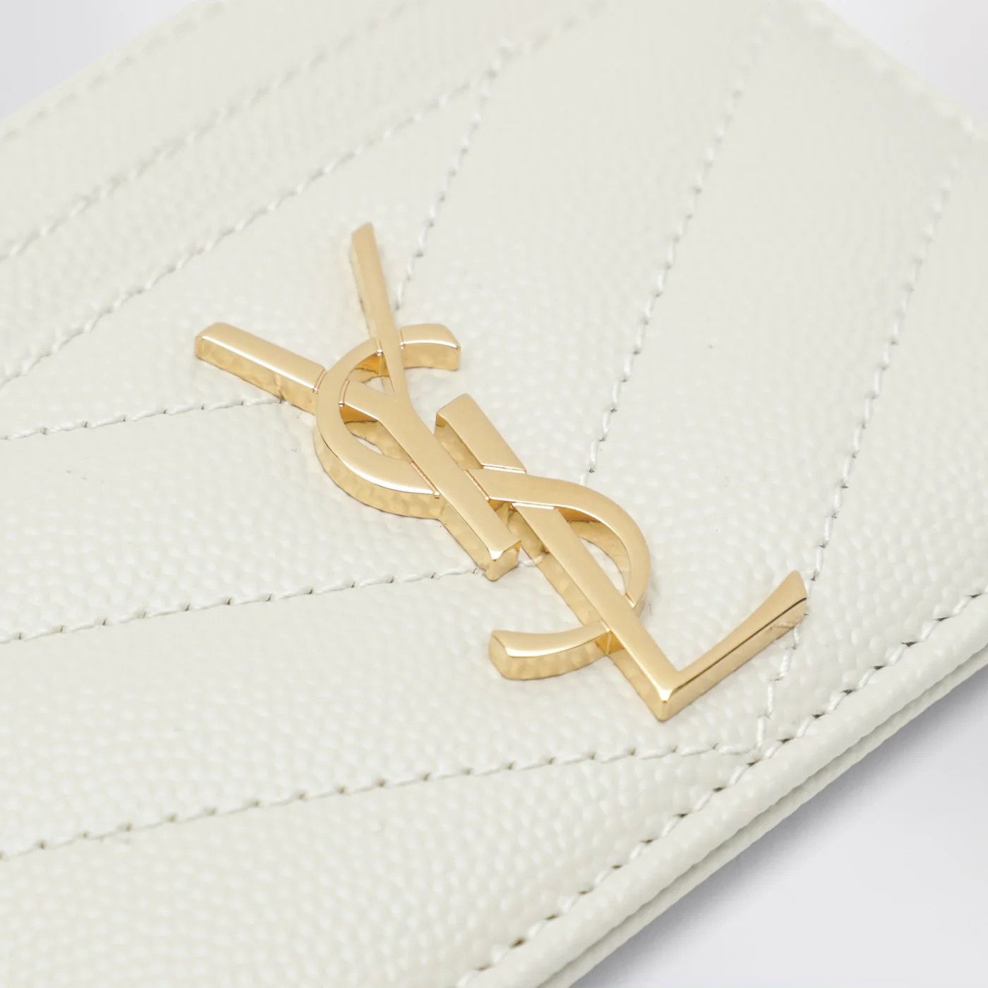 Saint Laurent Paris o1d2blof0526 Size: OS / Cassandre Card Holder in Cream Size ONE SIZE - 3 Thumbnail