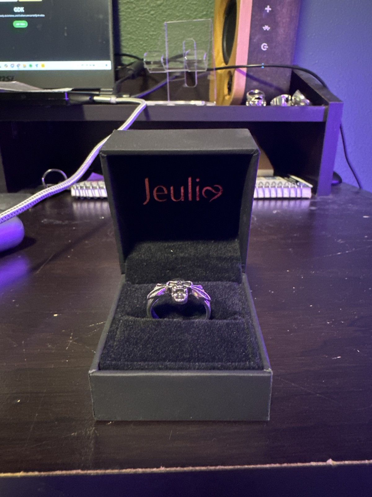 Jewelry × Vintage Sterling silver skull goblin ring Size ONE SIZE - 2 Thumbnail