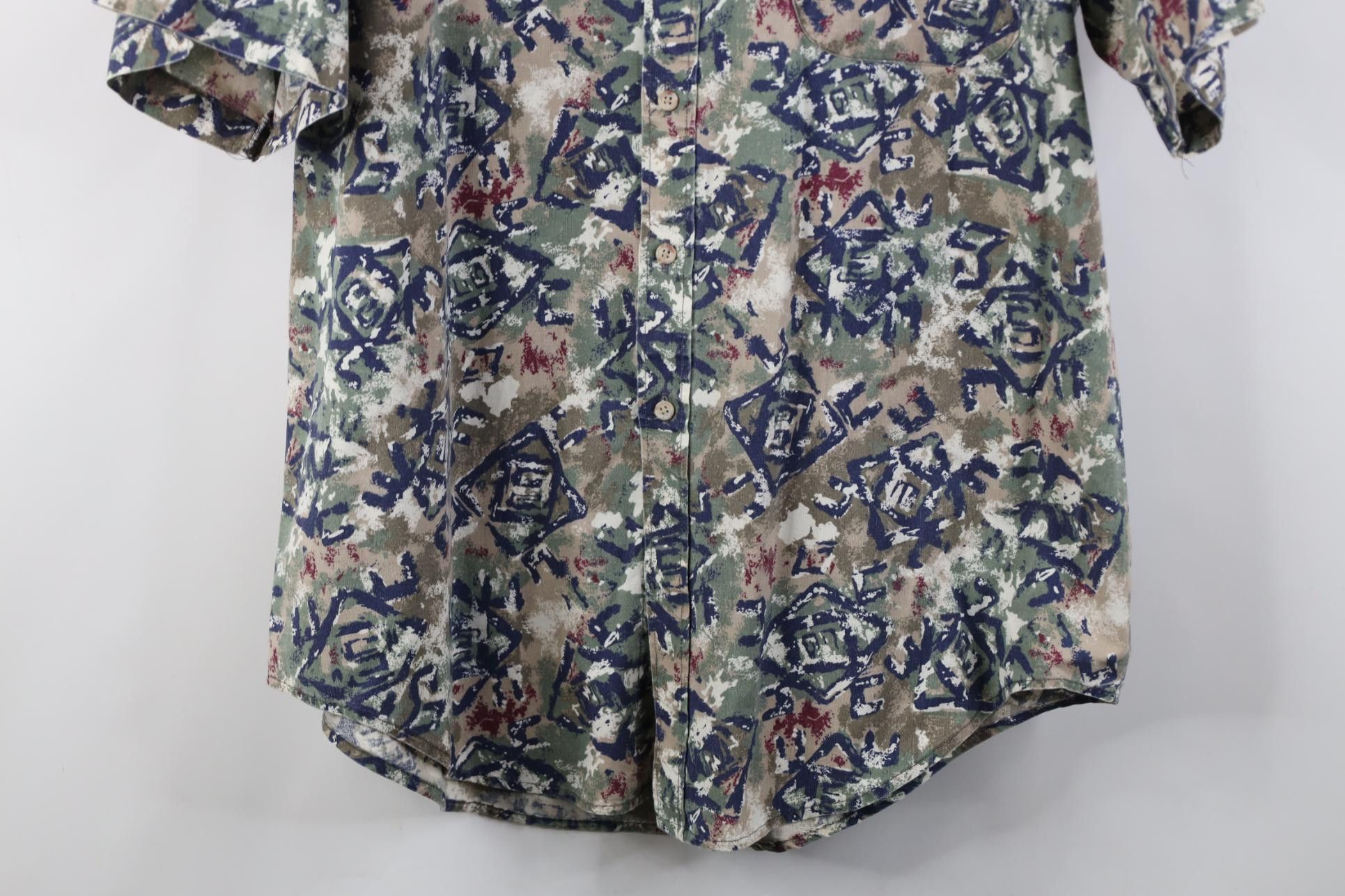 Vintage Vintage 90s Streetwear Art Collared Button Down Shirt USA Size US L / EU 52-54 / 3 - 3 Thumbnail
