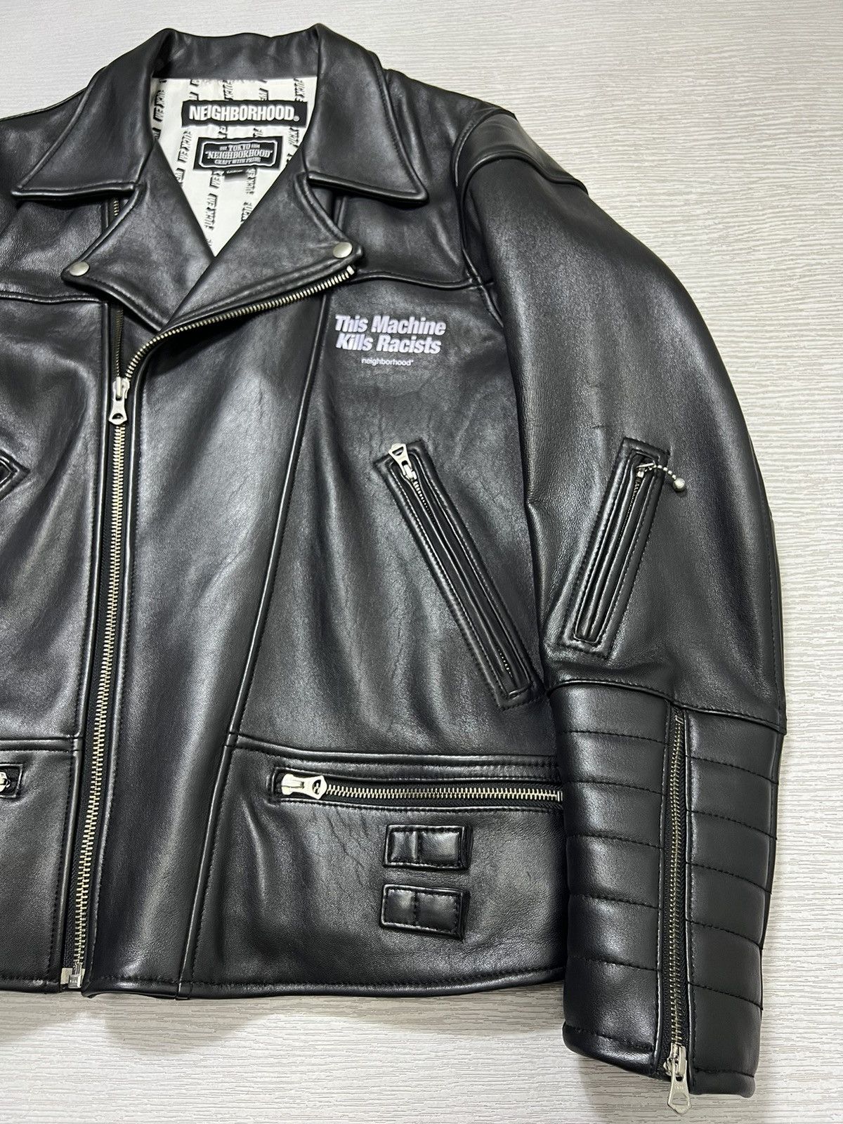 Neighborhood Neighborhood - A/W 18’ - Clay Leather Rider’s Jacket Size US L / EU 52-54 / 3 - 7 Thumbnail
