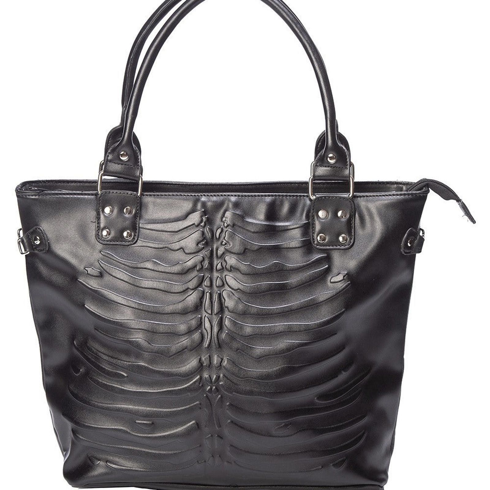 Japanese Brand Gothic Skull Embossed Shoulder Bag Size ONE SIZE - 4 Thumbnail