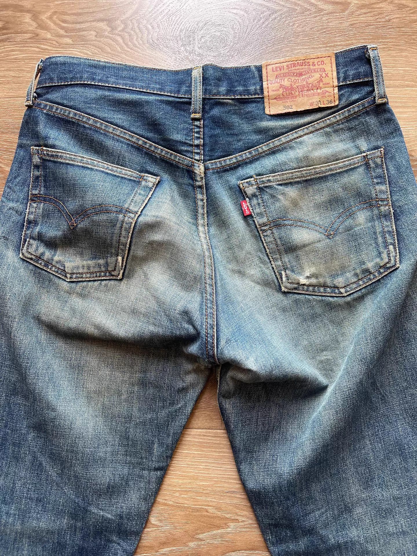 Levi's Vintage Levi’s 502xx Nippon Selvedge Ice Blue 90s Washed Fade Size US 31 - 6 Thumbnail