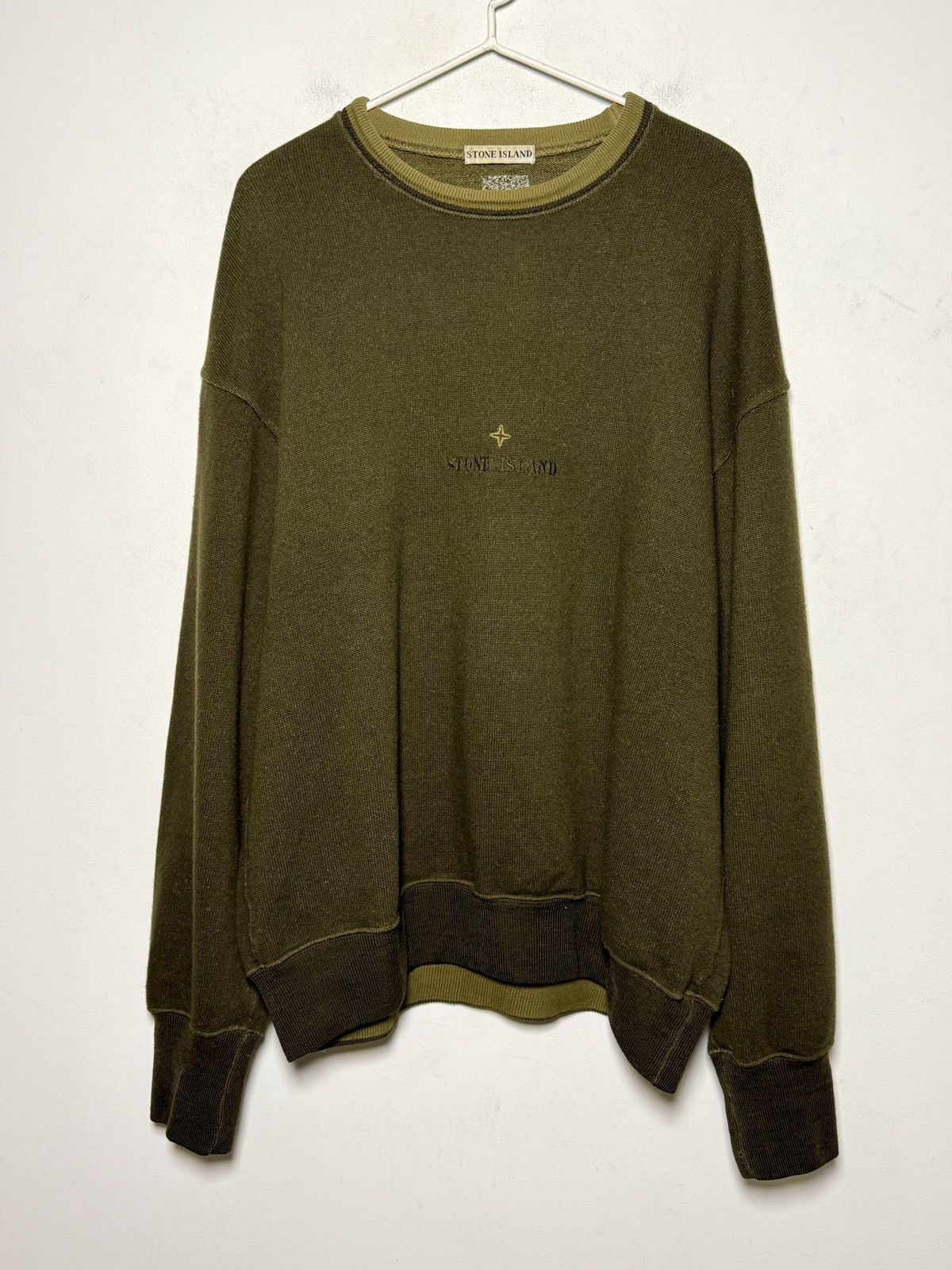 Stone Island stone island 90s wool/nylon crewneck sweater Size US XL / EU 56 / 4 - 12 Thumbnail