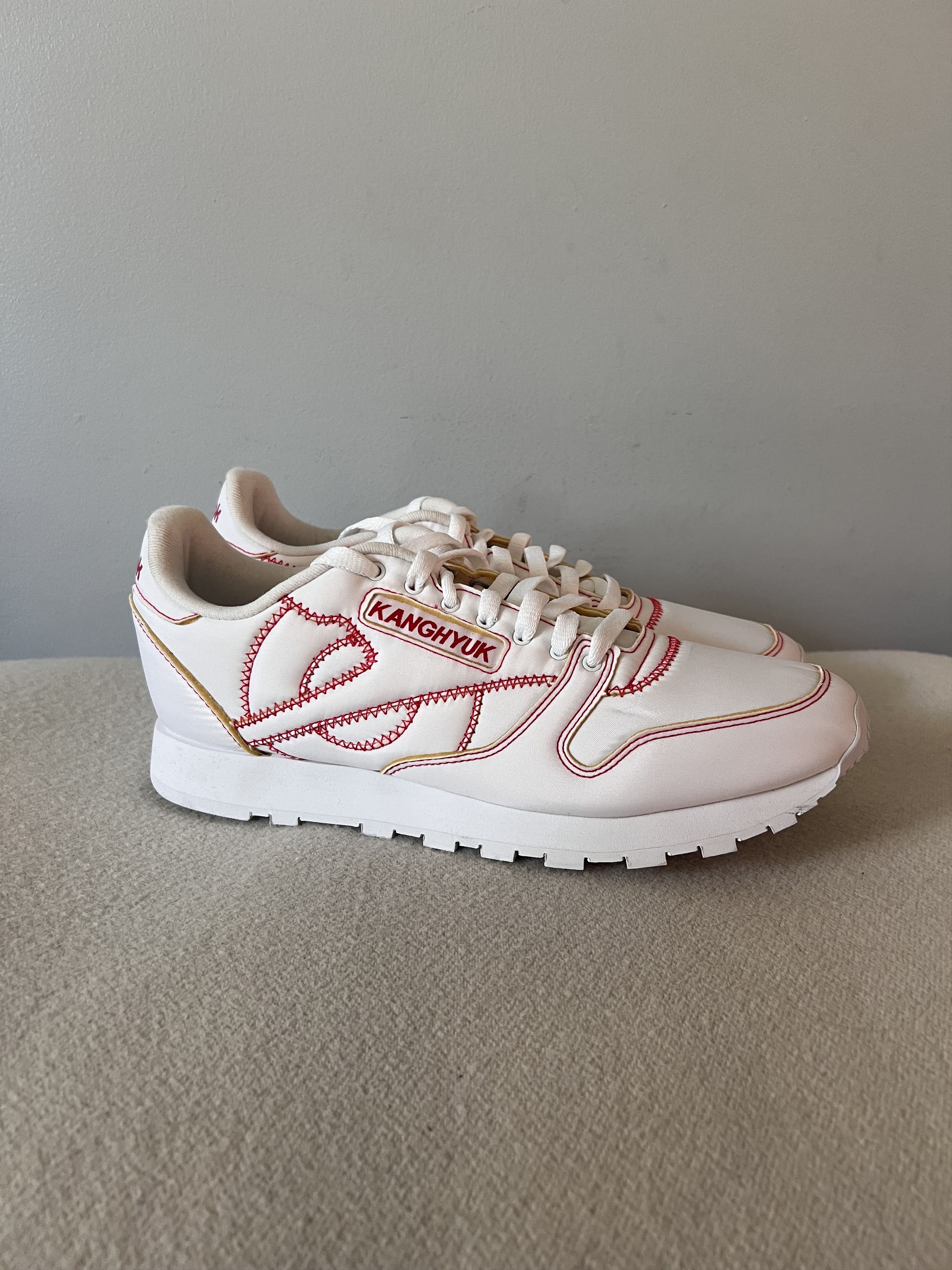 KANGHYUK × Reebok Kanghyuk Reebok Classic Leather K in White Nylon Size US 10 / EU 43 - 1 Thumbnail