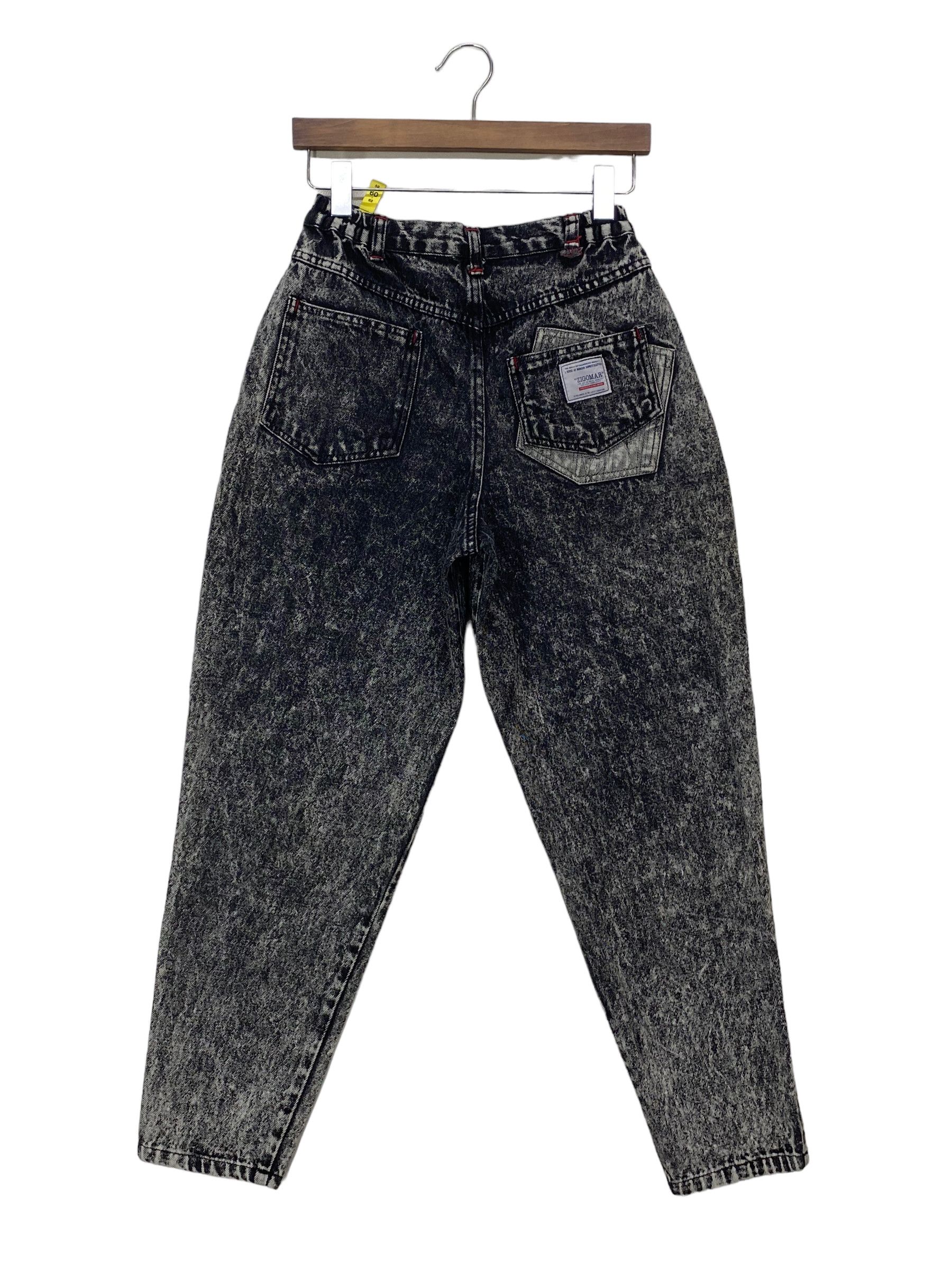 image of Zigomar Denim Jeans High Rise Mom Jeans Ankle Jeans in Black, Women's (Size 24)