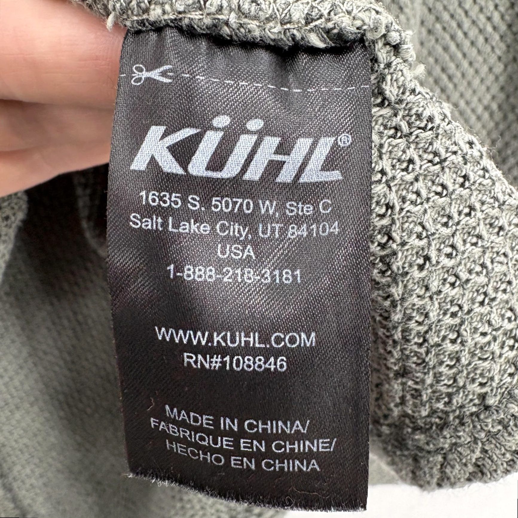 Vintage Kuhl Lyrik Sweater Womens Medium Gray V-Neck Long Sleeve Thermal Top Knit Pullover Casual 90s? Size M / US 6-8 / IT 42-44 - 5 Thumbnail