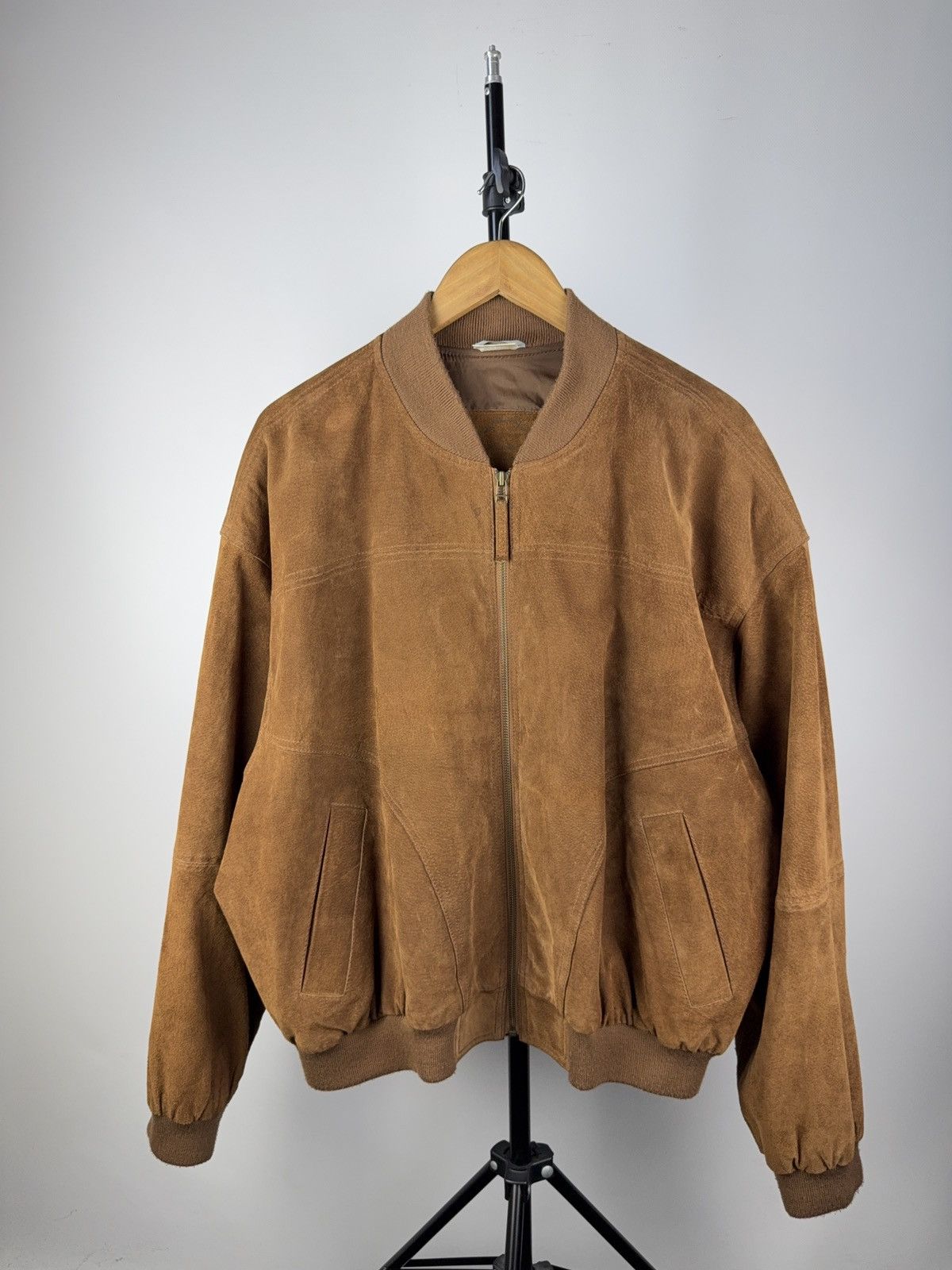 Vintage Genuine Leather MOTO Bomber Jacket Rock Punk Rick