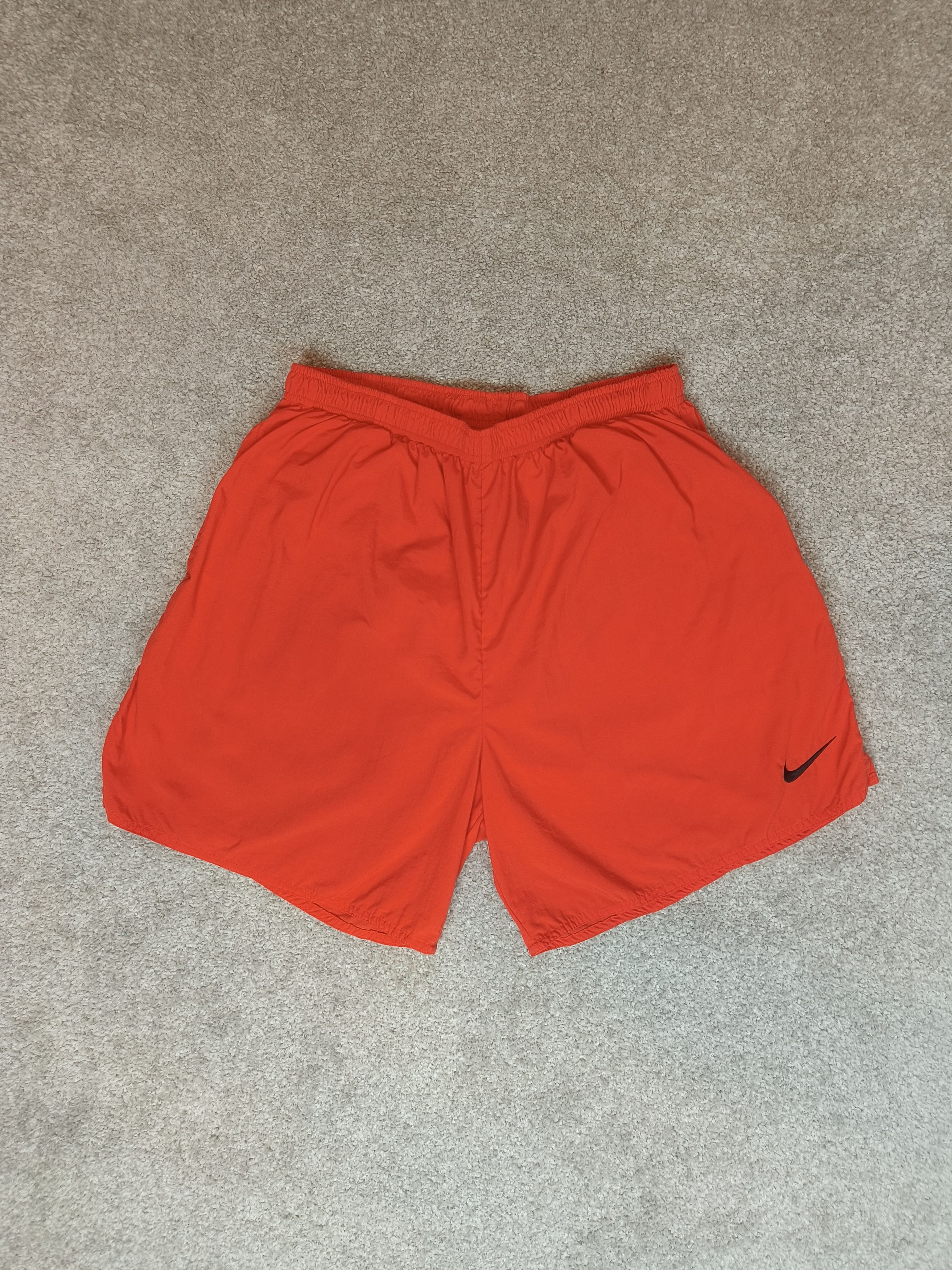 Nike × Vintage Vintage 90s Nike Athletic Shorts Black Swoosh Size US 34 / EU 50 - 2 Thumbnail