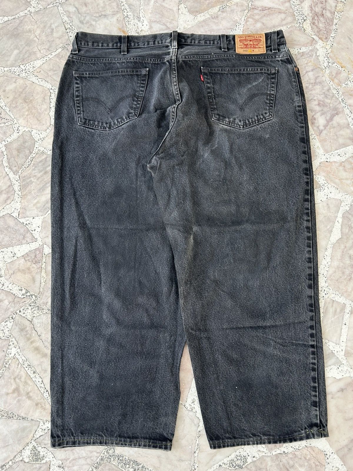 Levi's Levis 560 W46 Superblack Denim Jeans Size US 44 / EU 60 - 2 Thumbnail
