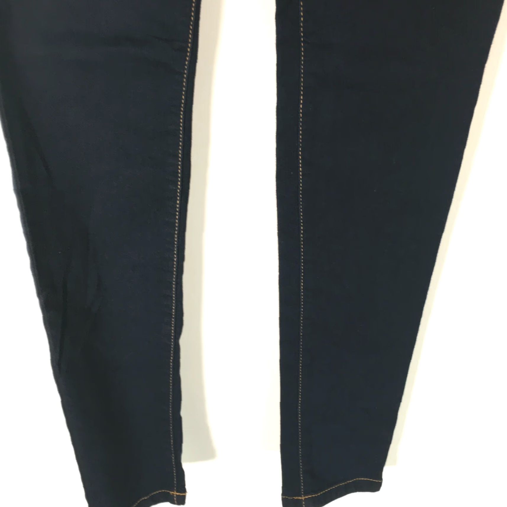 Vintage SP Black Label Womens Low Rise Flat Front Black Denim Skinny Jeans Size 25 Size 42" / US 20 - 6 Thumbnail