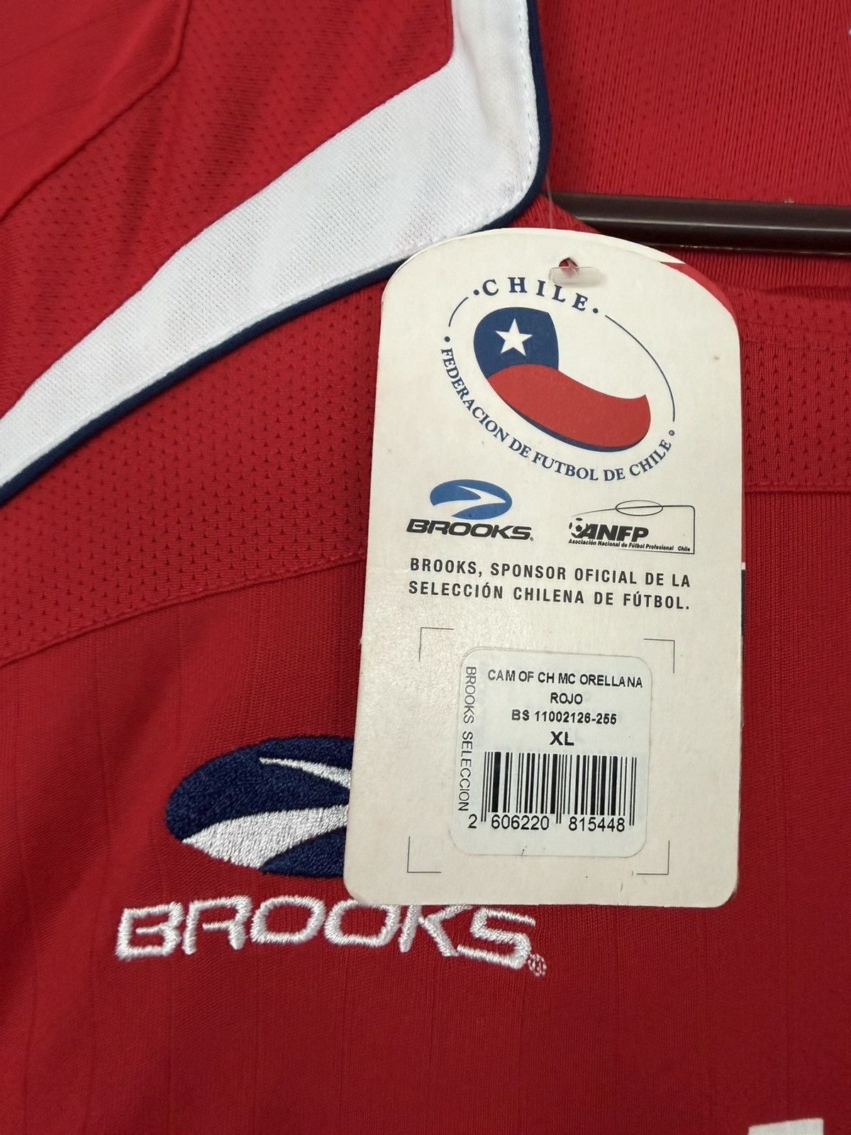 Brooks BROOKS ORELLANA CHILE NATIONAL JERSEY 2008 WORLD CUP SOCCER Size US XL / EU 56 / 4 - 11 Thumbnail