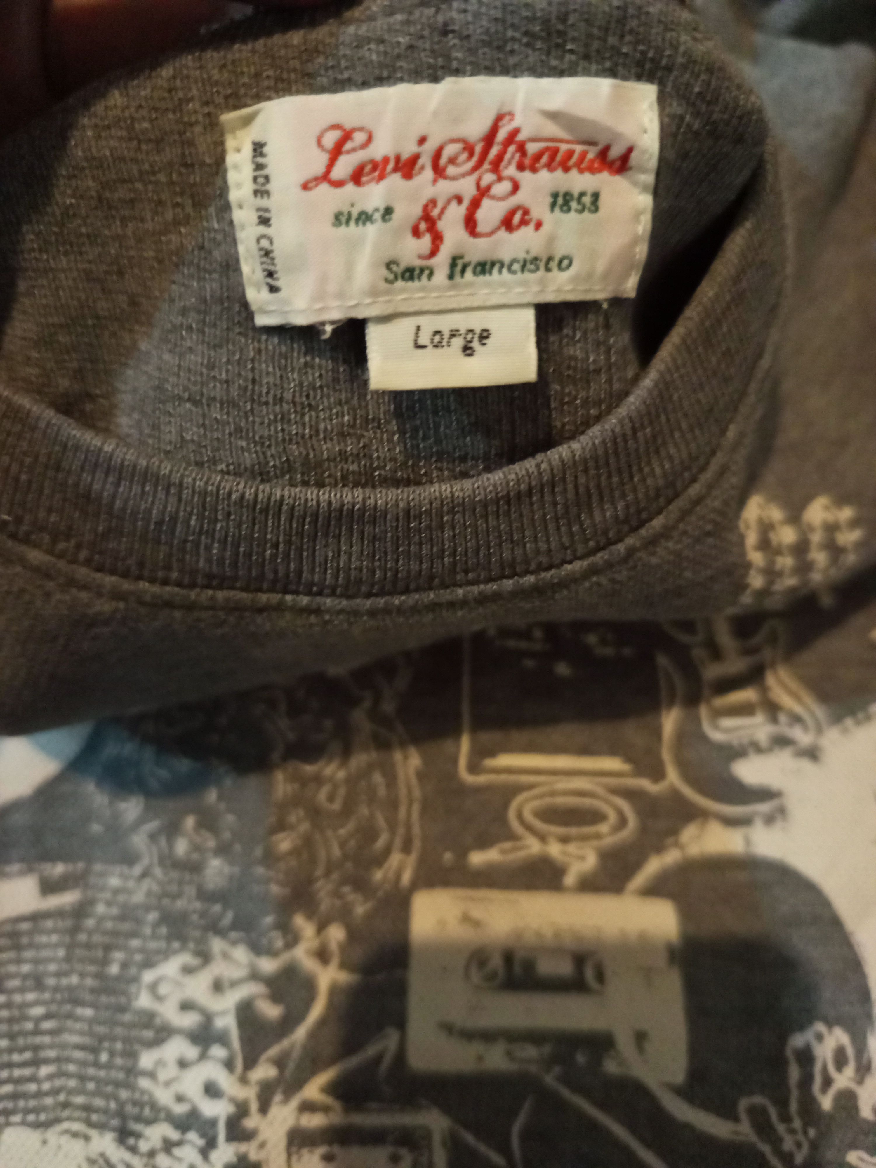 Vintage Levi’s 501 Rock N Roll Music Sweatshirt Size US L / EU 52-54 / 3 - 7 Thumbnail