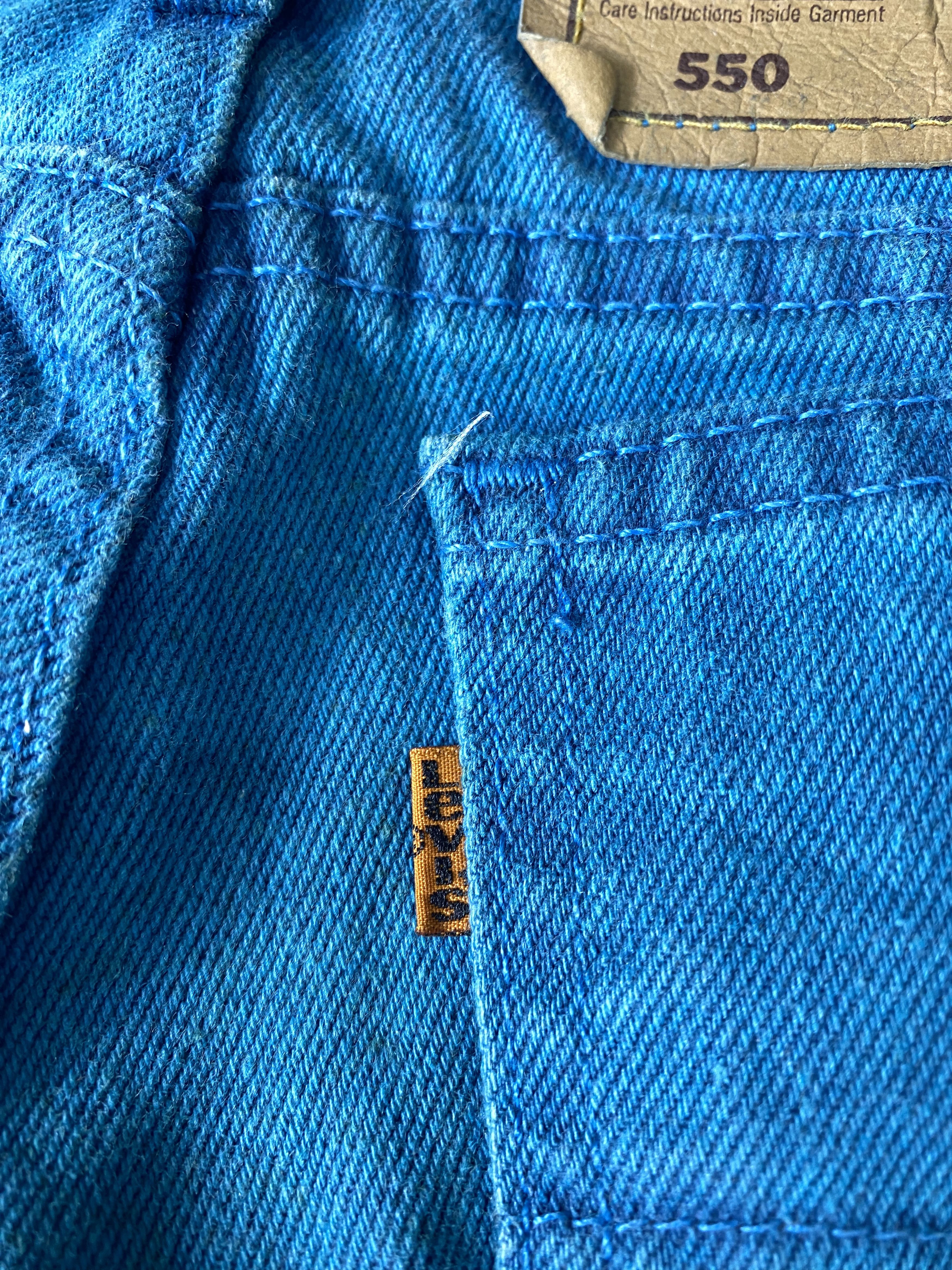 Levi's Vintage Levi's 550 Straight Cut Blue Jeans CP0064 Size US 32 / EU 48 - 9 Thumbnail