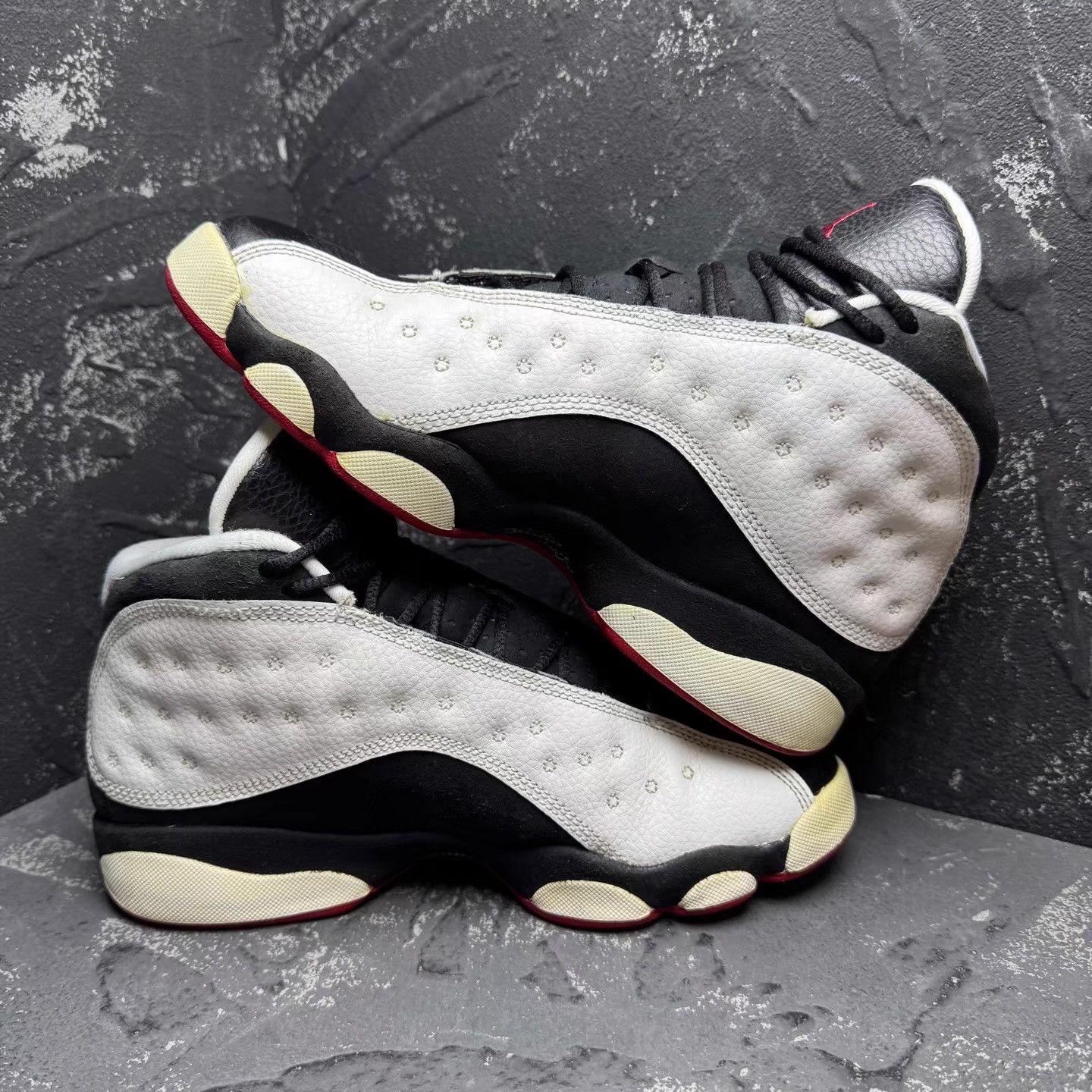 Nike Air Jordan 13 Black & White Panda Q10 Size US 8.5 / IT 38.5 - 4 Thumbnail