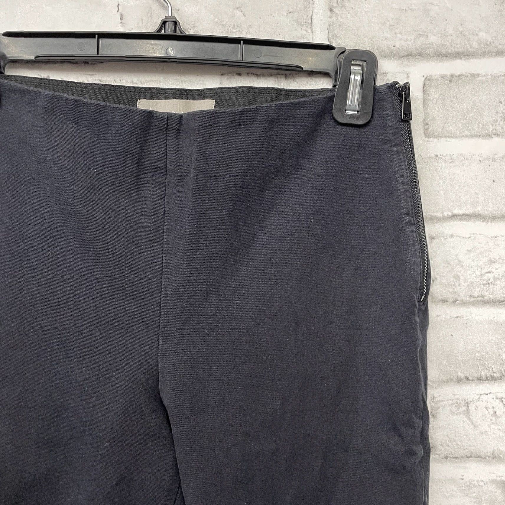 Everlane Everlane Cropped Pants Womens Size 2 Black Side-Zip Stretchy Crop Pants Womens Size 2 Black Size 26" / US 2 / IT 38 - 2 Thumbnail