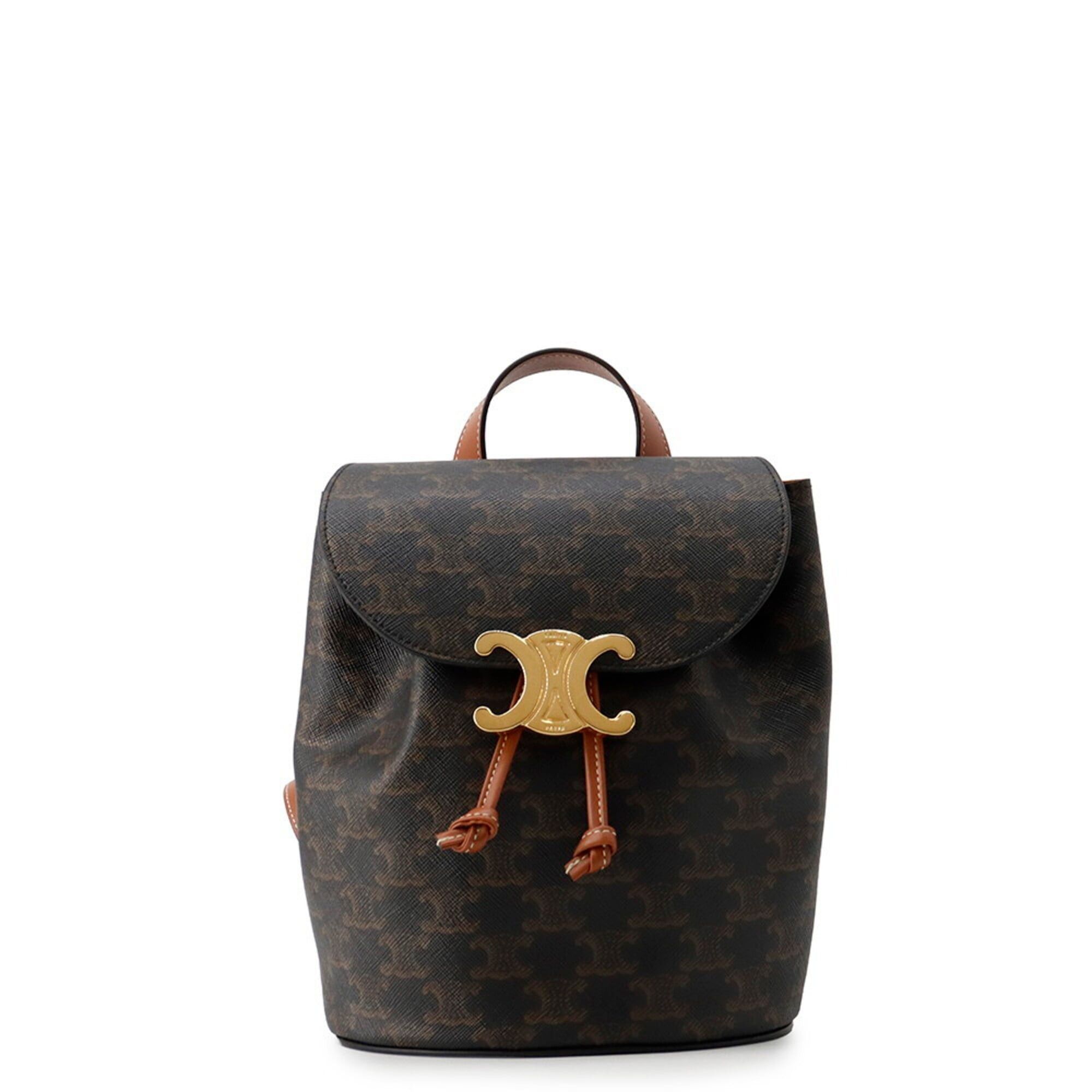 Celine Celine Triomphe Bonnie Leather Backpack, Handbag, Rucksack Size ONE SIZE - 1 Thumbnail