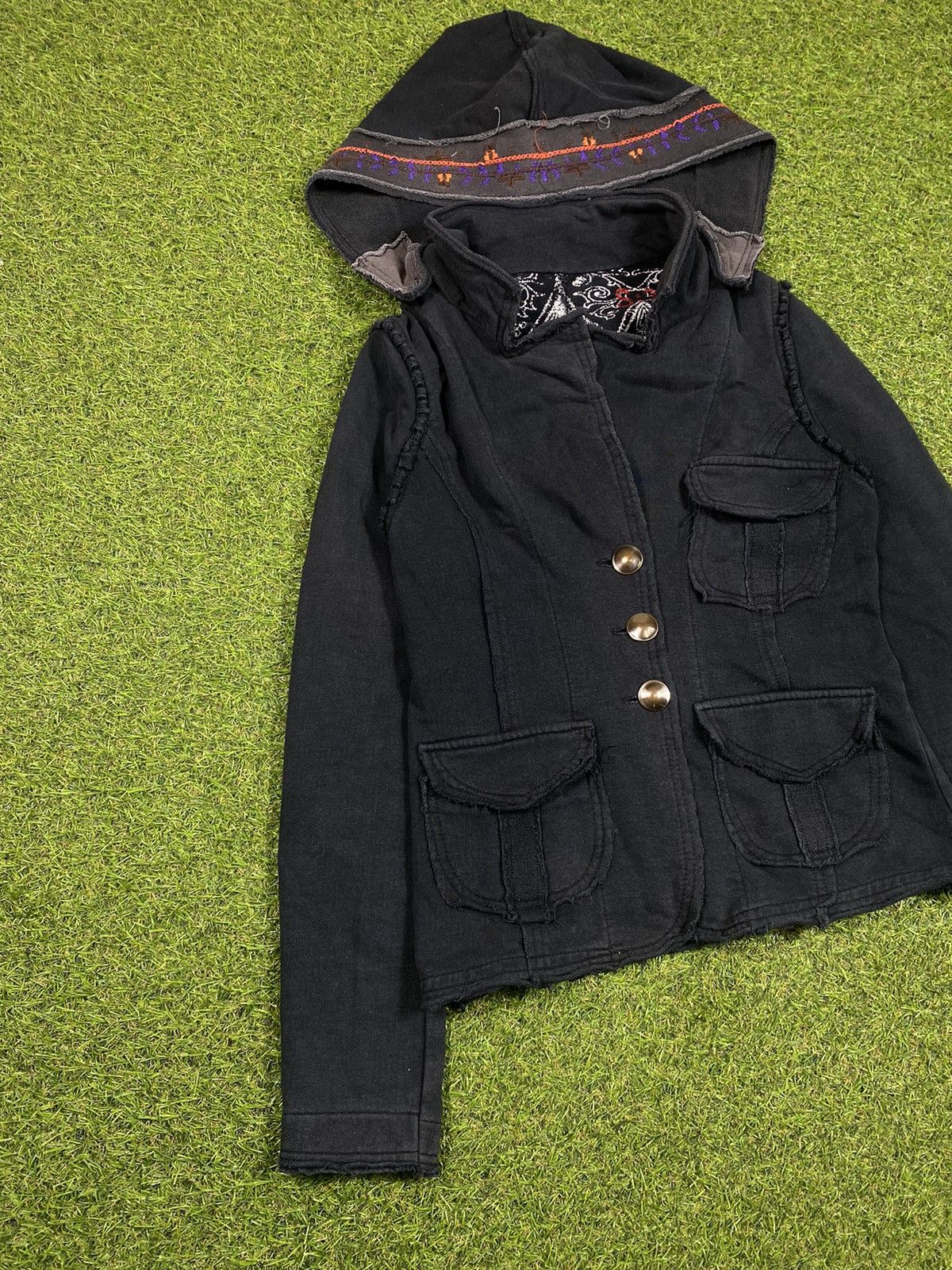 Japanese Brand Vintage 90s Avant Garde hoodie Japanese style Size M / US 6-8 / IT 42-44 - 3 Thumbnail
