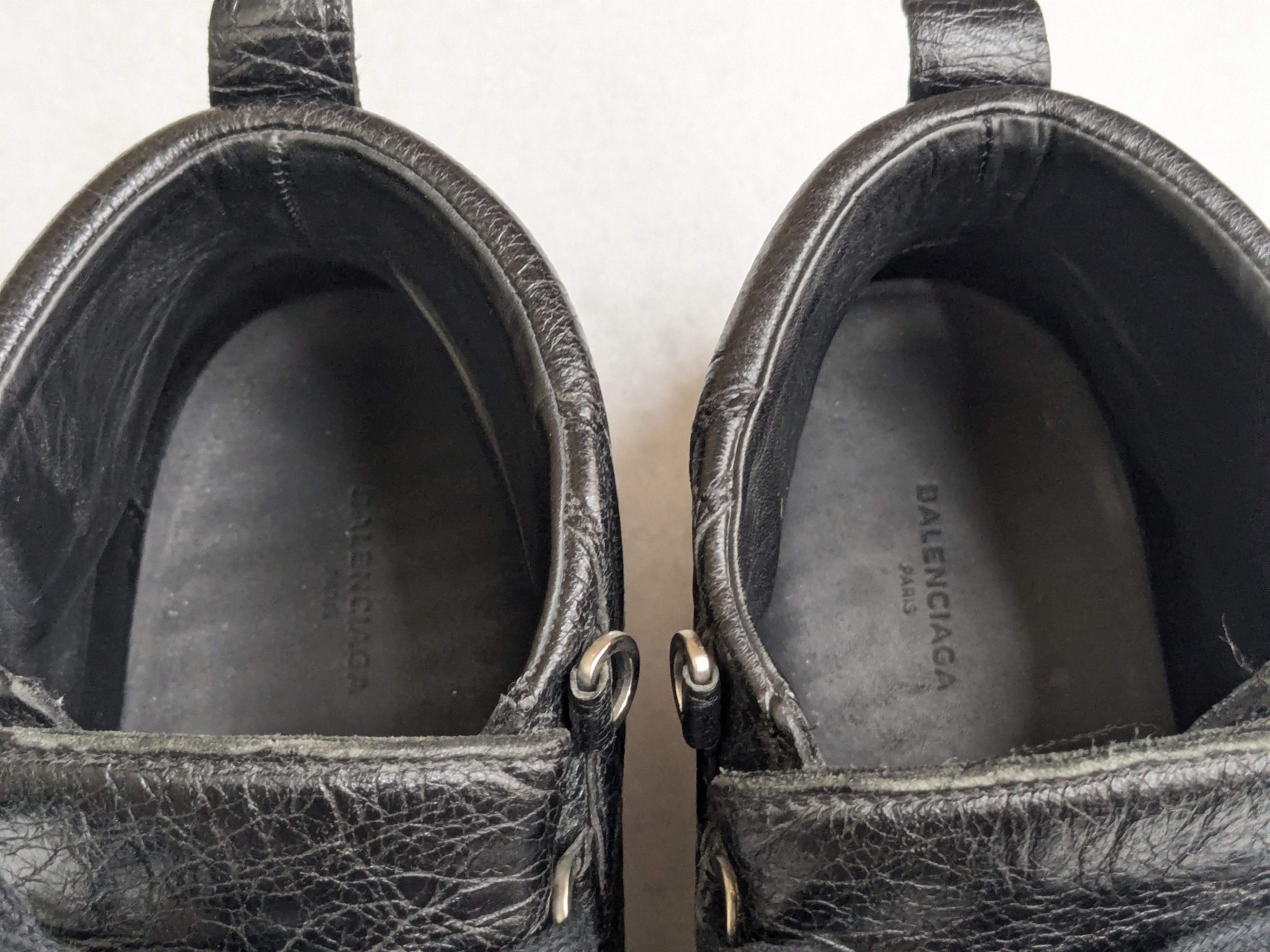 Balenciaga Balenciaga Arena Black Leather High Tops Lace Up 10 Size US 10 / EU 43 - 5 Thumbnail