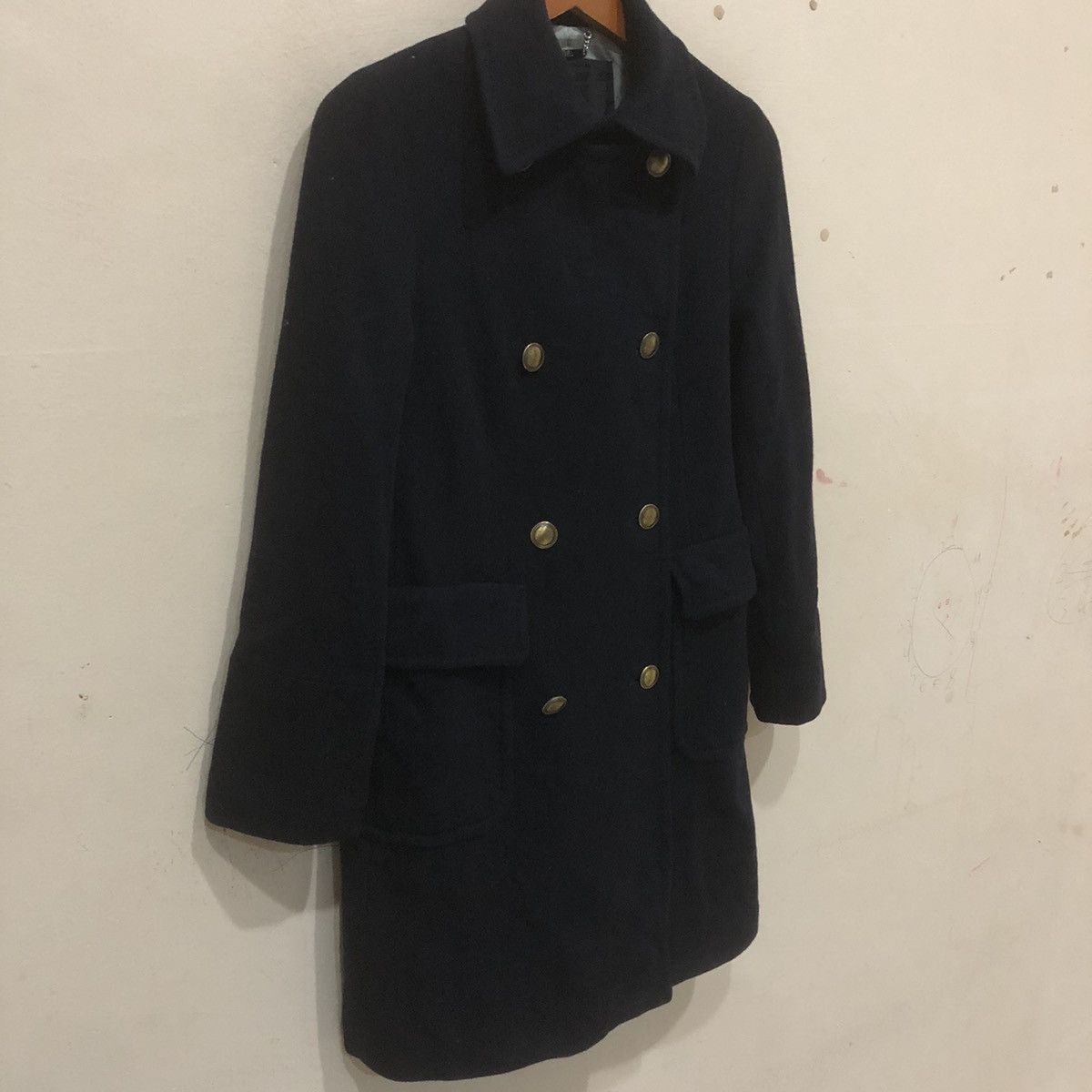 Issey Miyake × Japanese Brand Ined By Issey Miyake Wool Long Coat Size XXS / US 00 / IT 34 - 2 Thumbnail