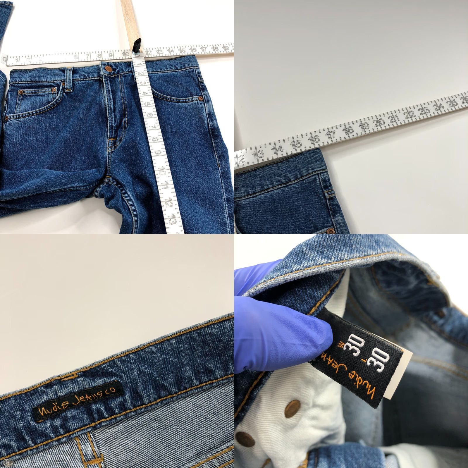 Nudie Jeans Nudie Jeans Lean Dean 30 Jeans Mid Rise Denim Blue 5-Pocket Regular Inseam 30in Men’s Vintage? No; 32W 28L Fits 32W 28L Blue Jeans Size US 30 / EU 46 - 8 Thumbnail