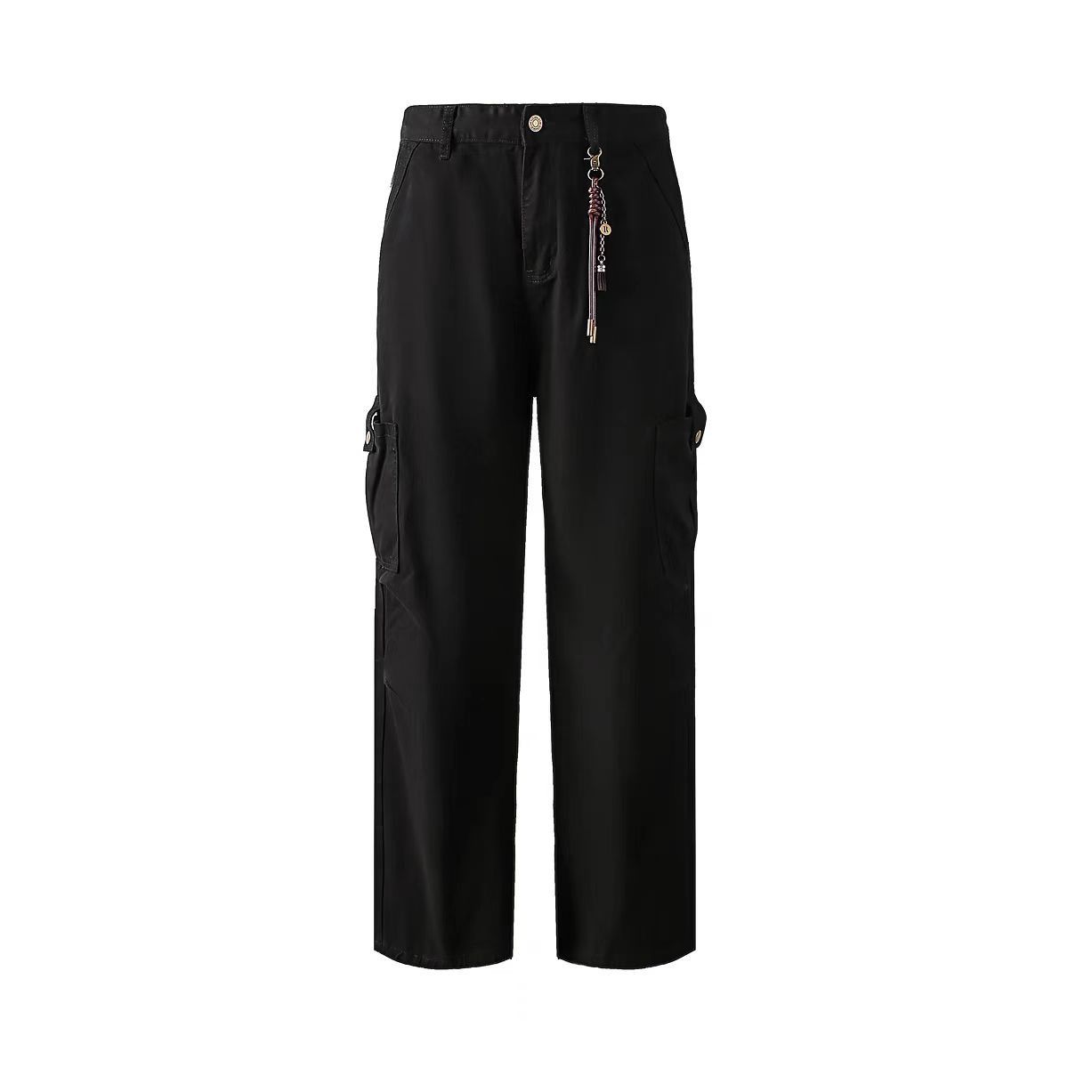 Vintage workwear washed paratrooper trousers