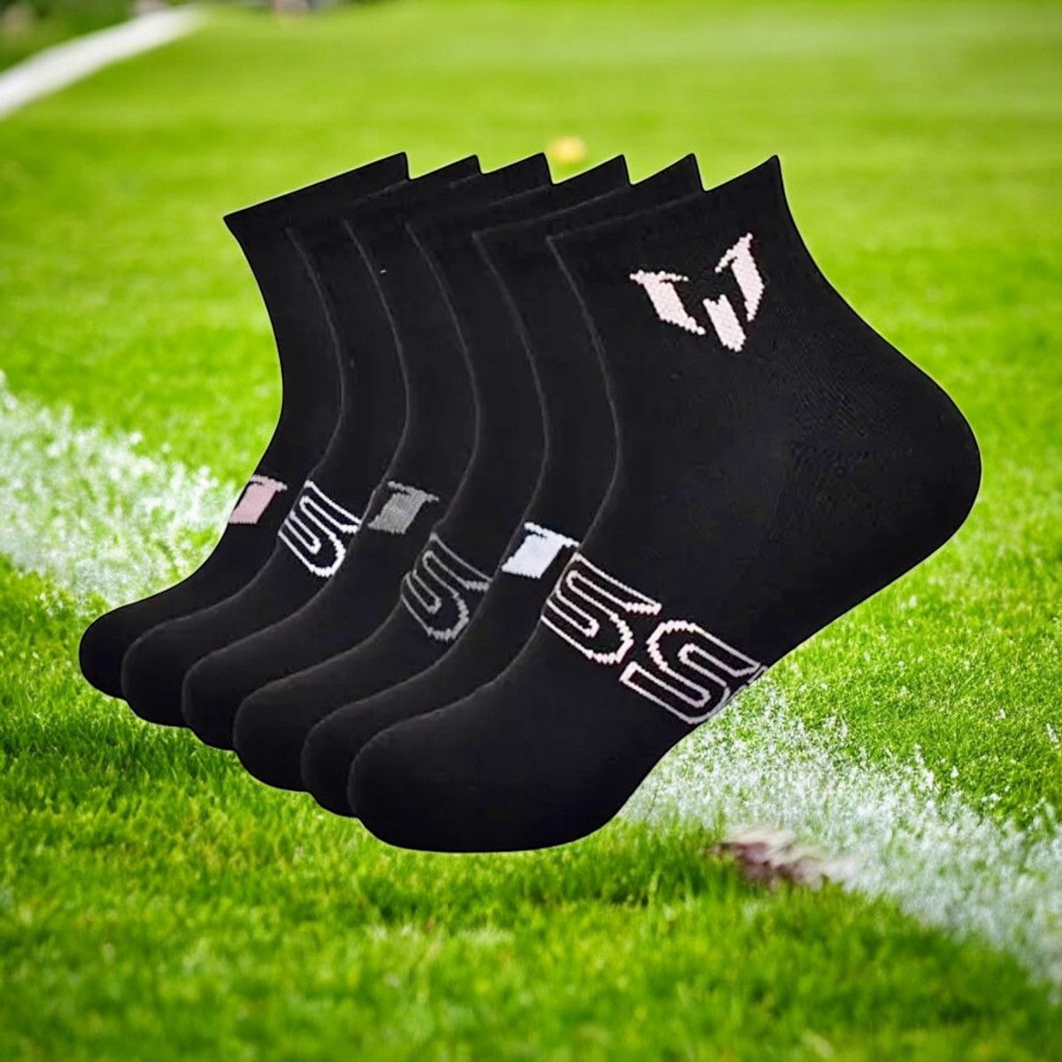 Other Messi Collection Men’s Logo Quarter Socks 6-pack Sz 6-12 Size ONE SIZE - 1 Thumbnail