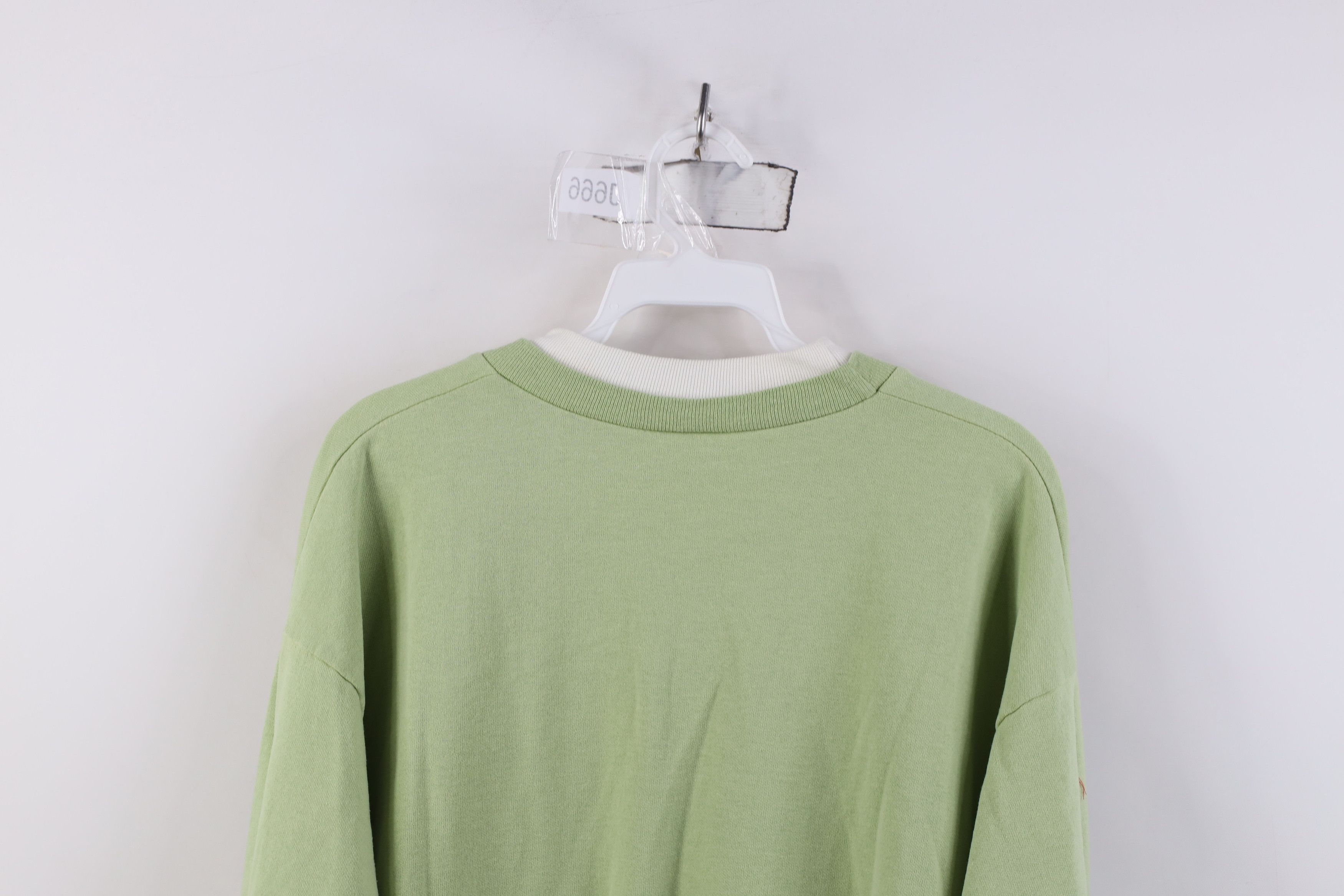 Vintage Vintage 90s Streetwear Angels Layered Sweatshirt Green Size XL / US 12-14 / IT 48-50 - 12 Thumbnail