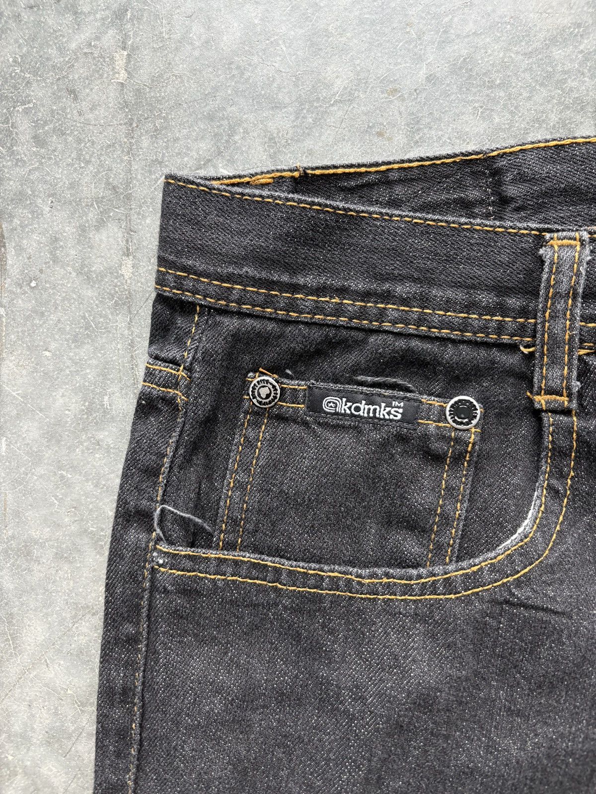Akademiks Vintage Y2K Akademiks Baggy Black Denim Jeans 38x32 Size US 38 / EU 54 - 2 Thumbnail