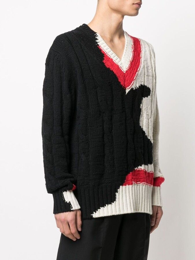 Alexander McQueen o1y1024 Sweater In Multicolor Size US M / EU 48-50 / 2 - 3 Thumbnail