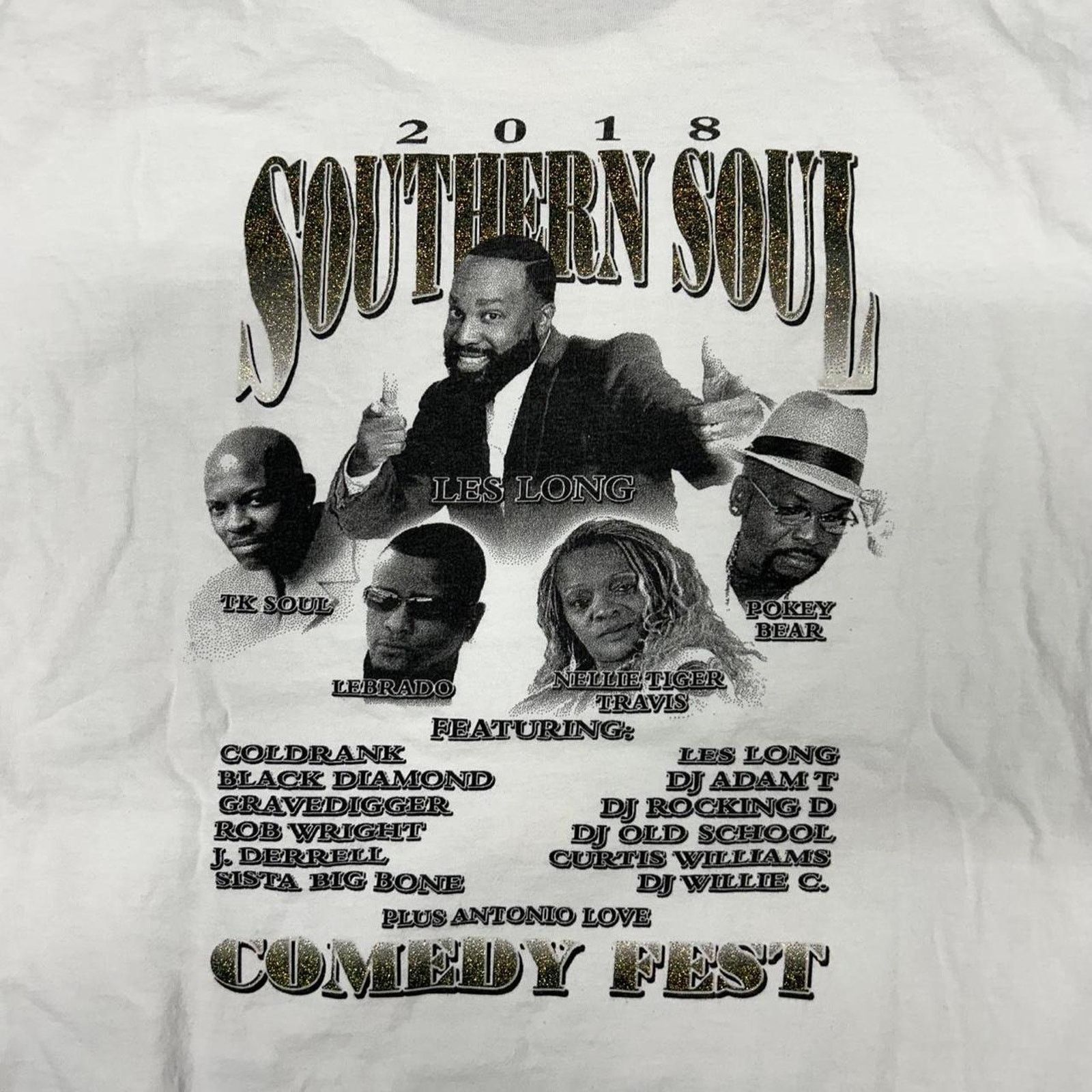 Other White Y2K 2018 Southern Soul Comedy Festival t-shirt Size US XL / EU 56 / 4 - 7 Thumbnail