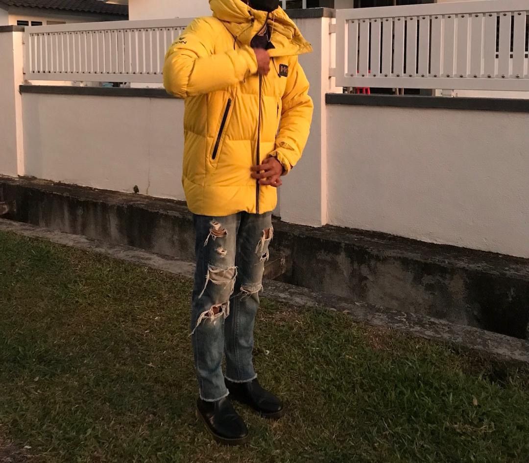 Helly Hansen × Vintage STEAL💥Helly Hansen Duck Down Yellow Puffer Jacket Size US M / EU 48-50 / 2 - 19 Thumbnail