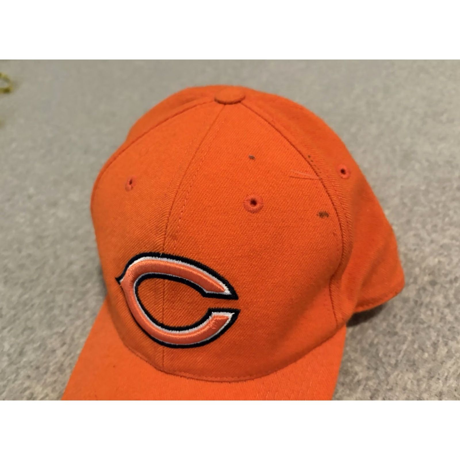 Nike VINTAGE Nike Hat Chicago Bears NFL Orange Wool Cap 7 3/8 Men Baseball Cap Orange Wool Fans 7 3/8 Mens Size ONE SIZE - 2 Thumbnail